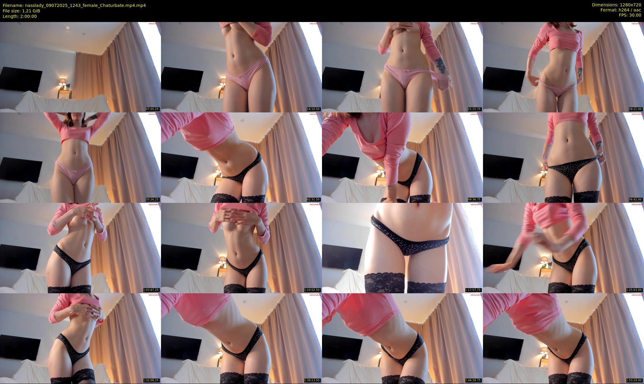nasslady — 120 minute Chaturbate female cam show recording, 720p, Jul 9, 2025
