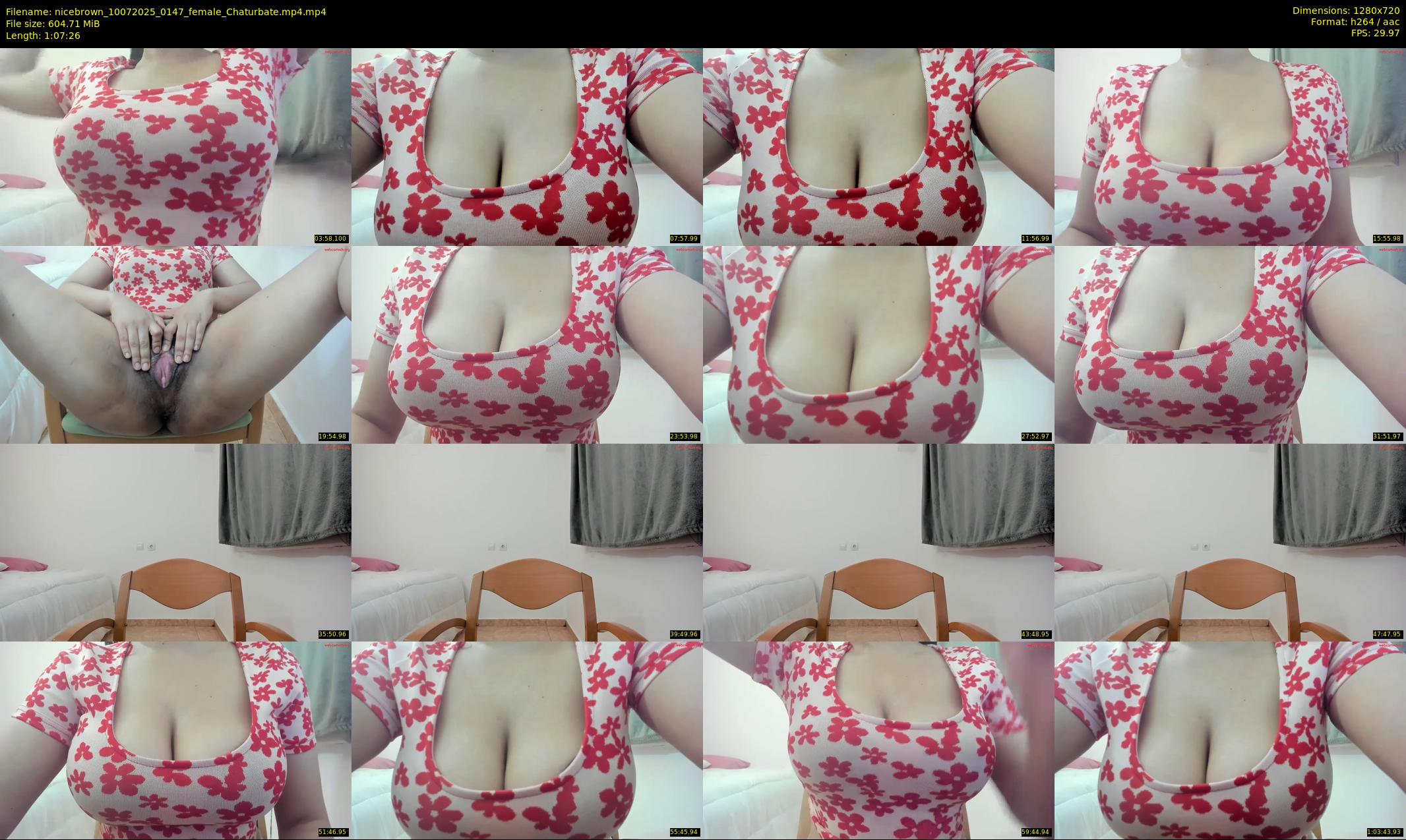 nicebrown — 68 minute Chaturbate female cam show recording, 720p, Jul 10, 2025
