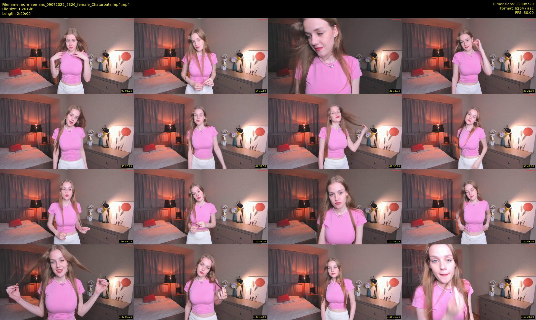 normaemans — 120 minute Chaturbate female cam show recording, 720p, Jul 9, 2025