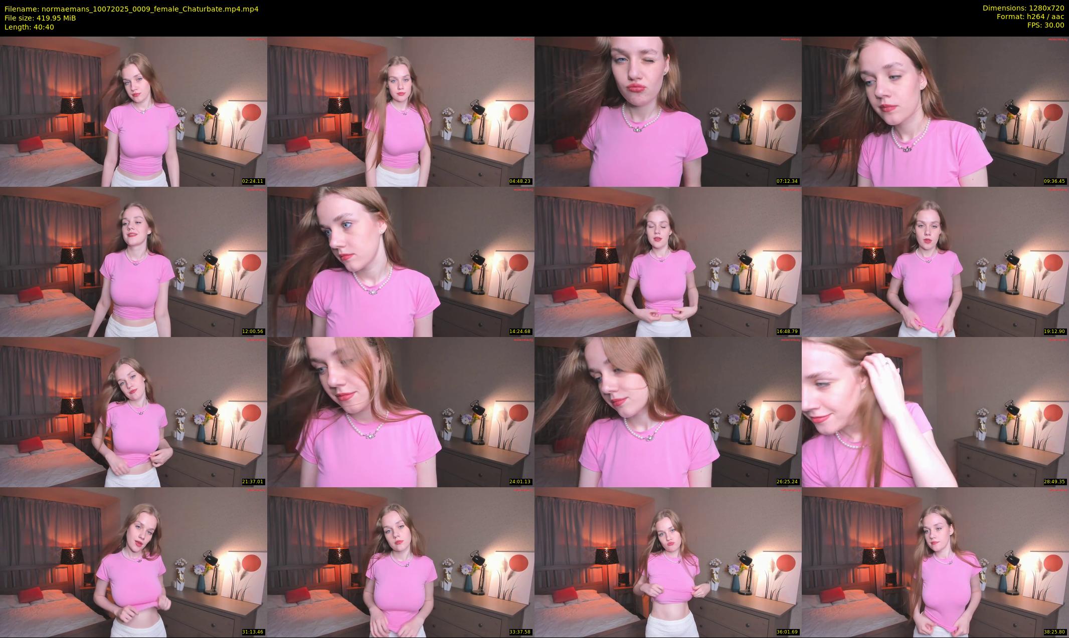 normaemans — 41 minute Chaturbate female cam show recording, 720p, Jul 10, 2025