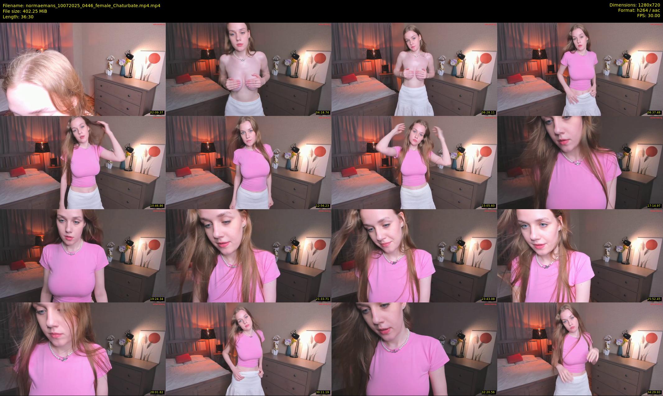 normaemans — 37 minute Chaturbate female cam show recording, 720p, Jul 10, 2025