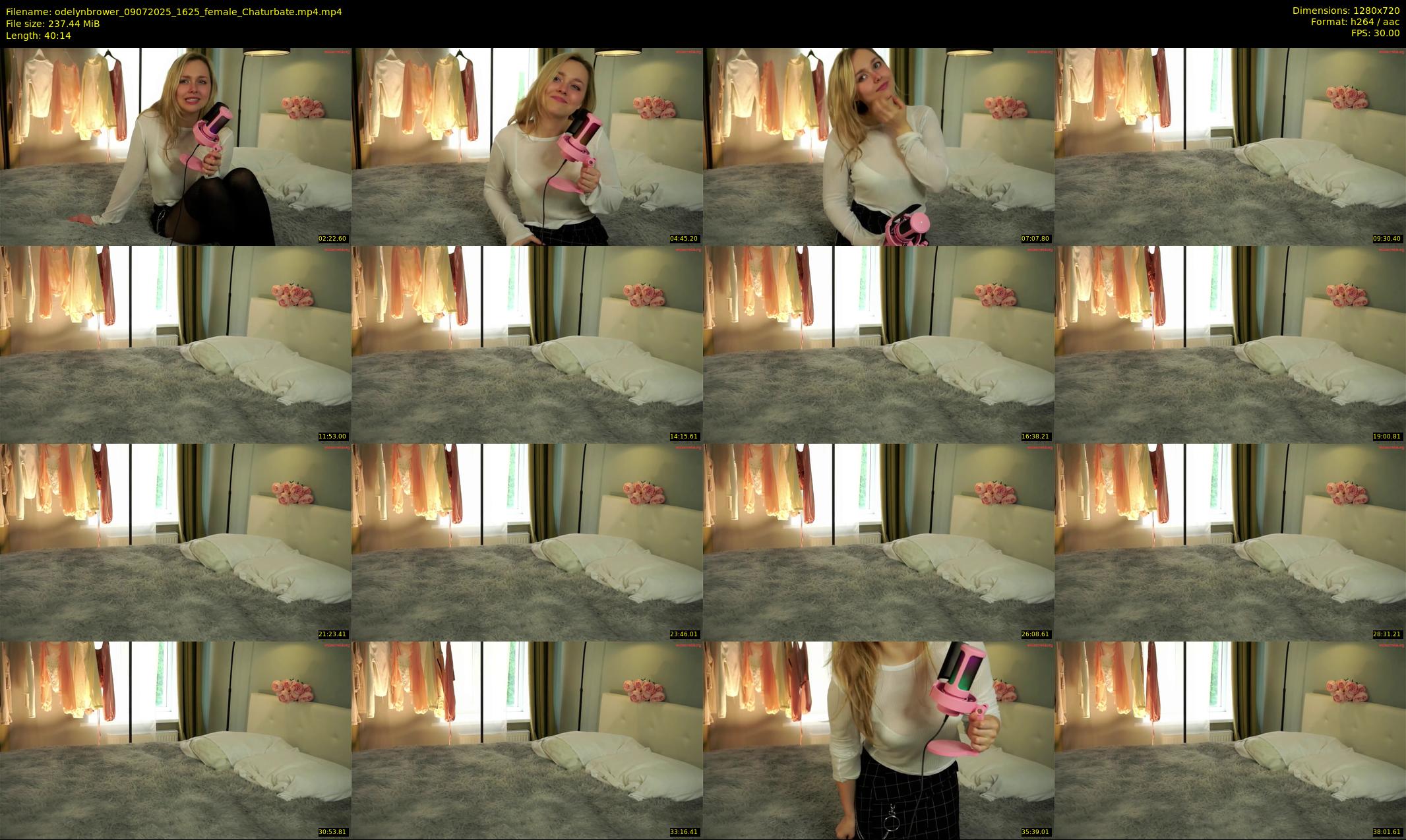 odelynbrower — 41 minute Chaturbate female cam show recording, 720p, Jul 9, 2025