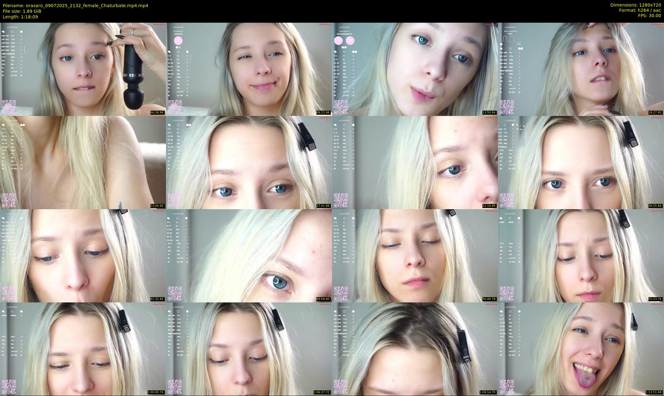 orasaro — 79 minute Chaturbate female cam show recording, 720p, Jul 9, 2025
