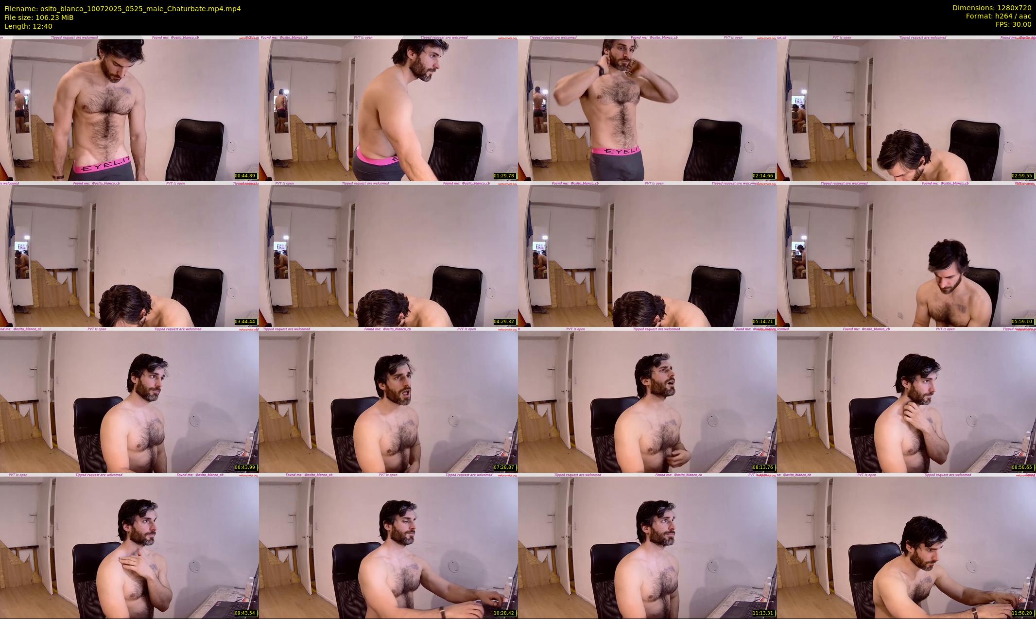 osito_blanco — 13 minute Chaturbate male cam show recording, 720p, Jul 10, 2025
