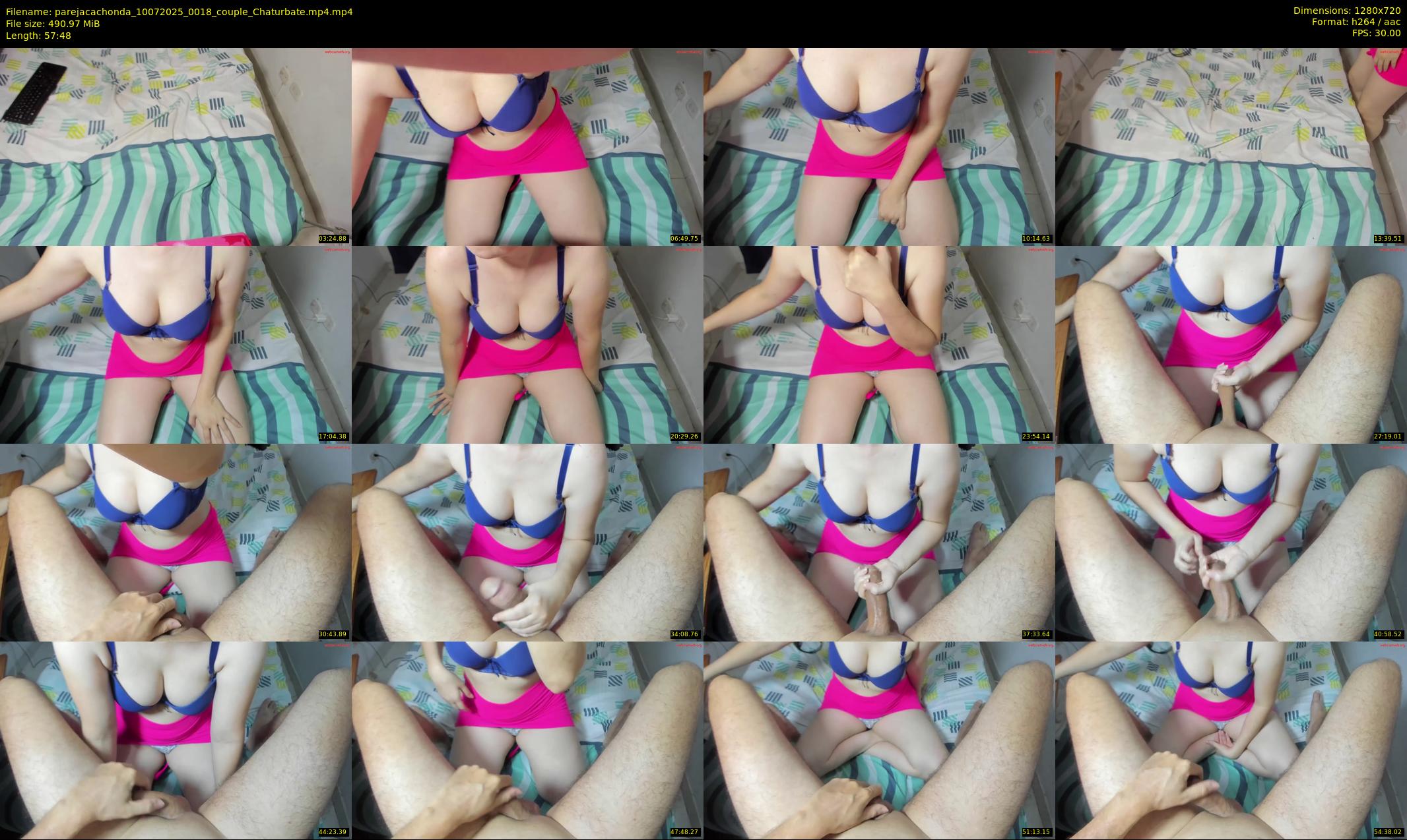 parejacachonda — 58 minute Chaturbate couple cam show recording, 720p, Jul 10, 2025