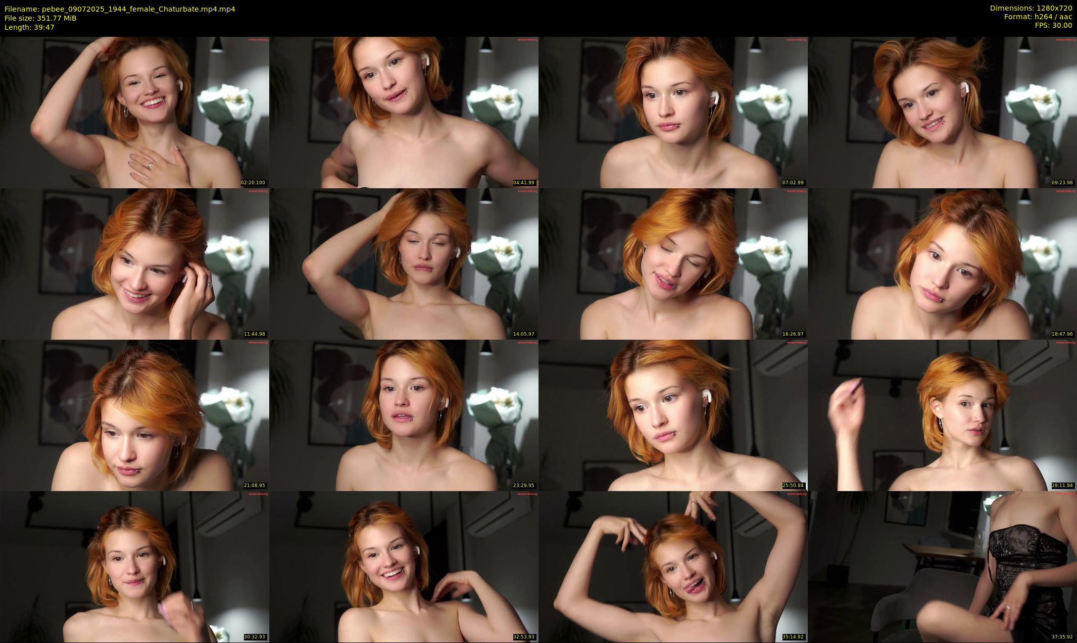 pebee — 40 minute Chaturbate female cam show recording, 720p, Jul 9, 2025