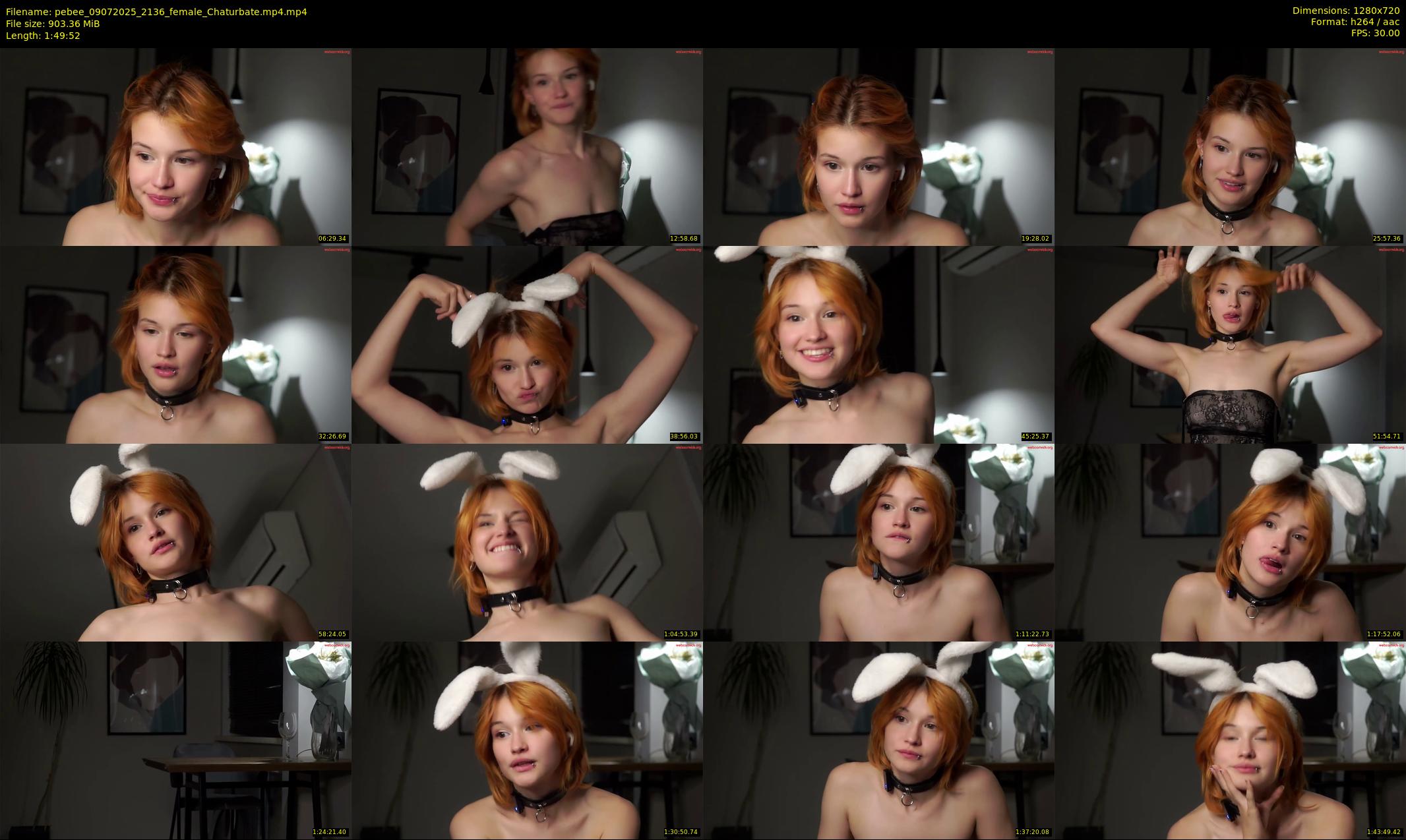 pebee — 110 minute Chaturbate female cam show recording, 720p, Jul 9, 2025
