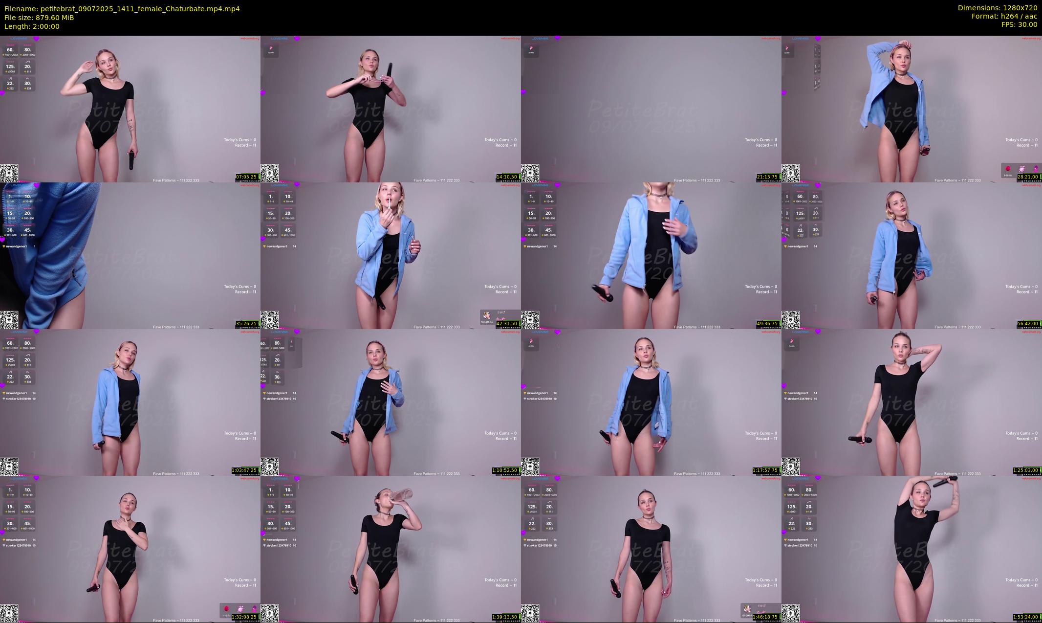 petitebrat — 120 minute Chaturbate female cam show recording, 720p, Jul 9, 2025