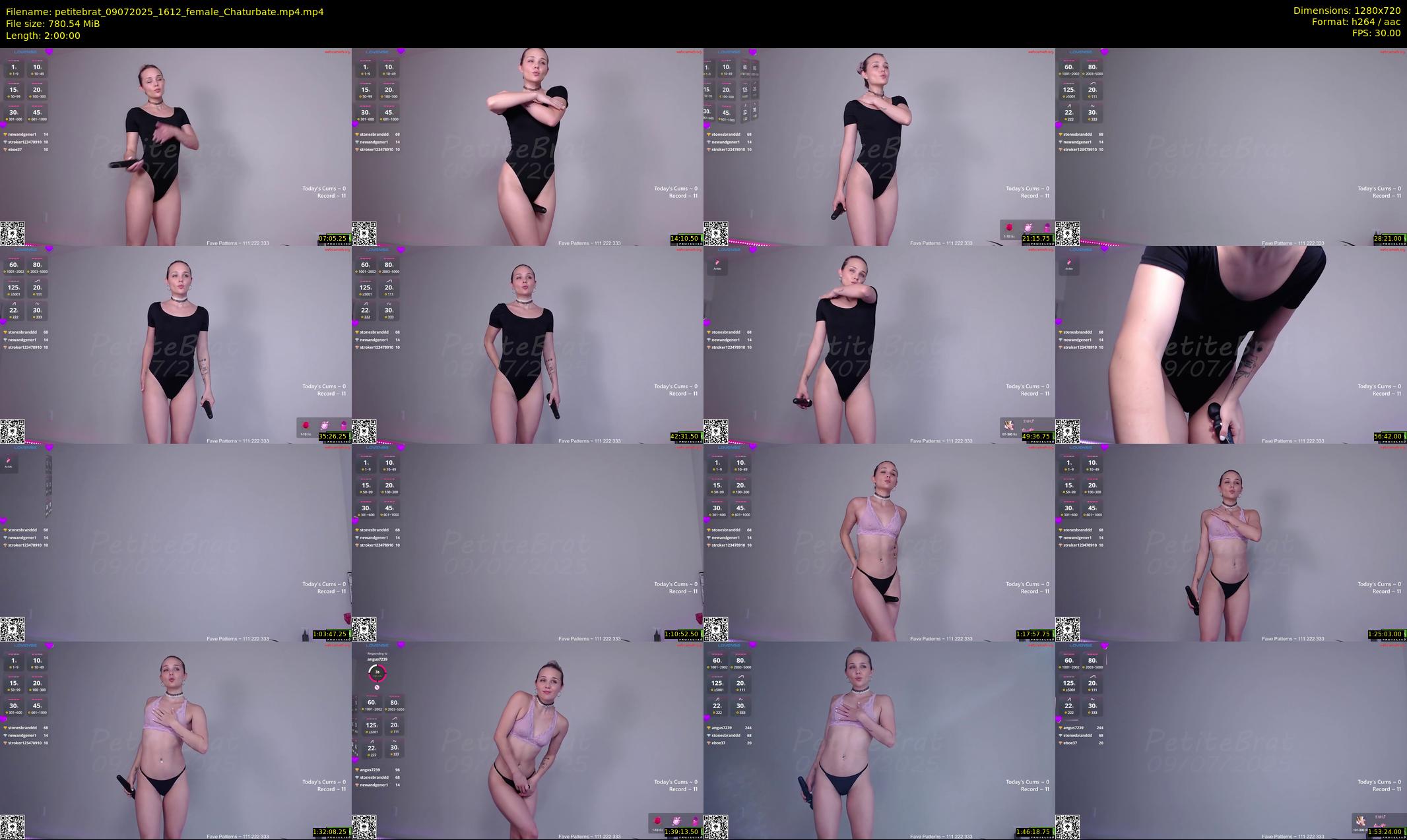 petitebrat — 120 minute Chaturbate female cam show recording, 720p, Jul 9, 2025