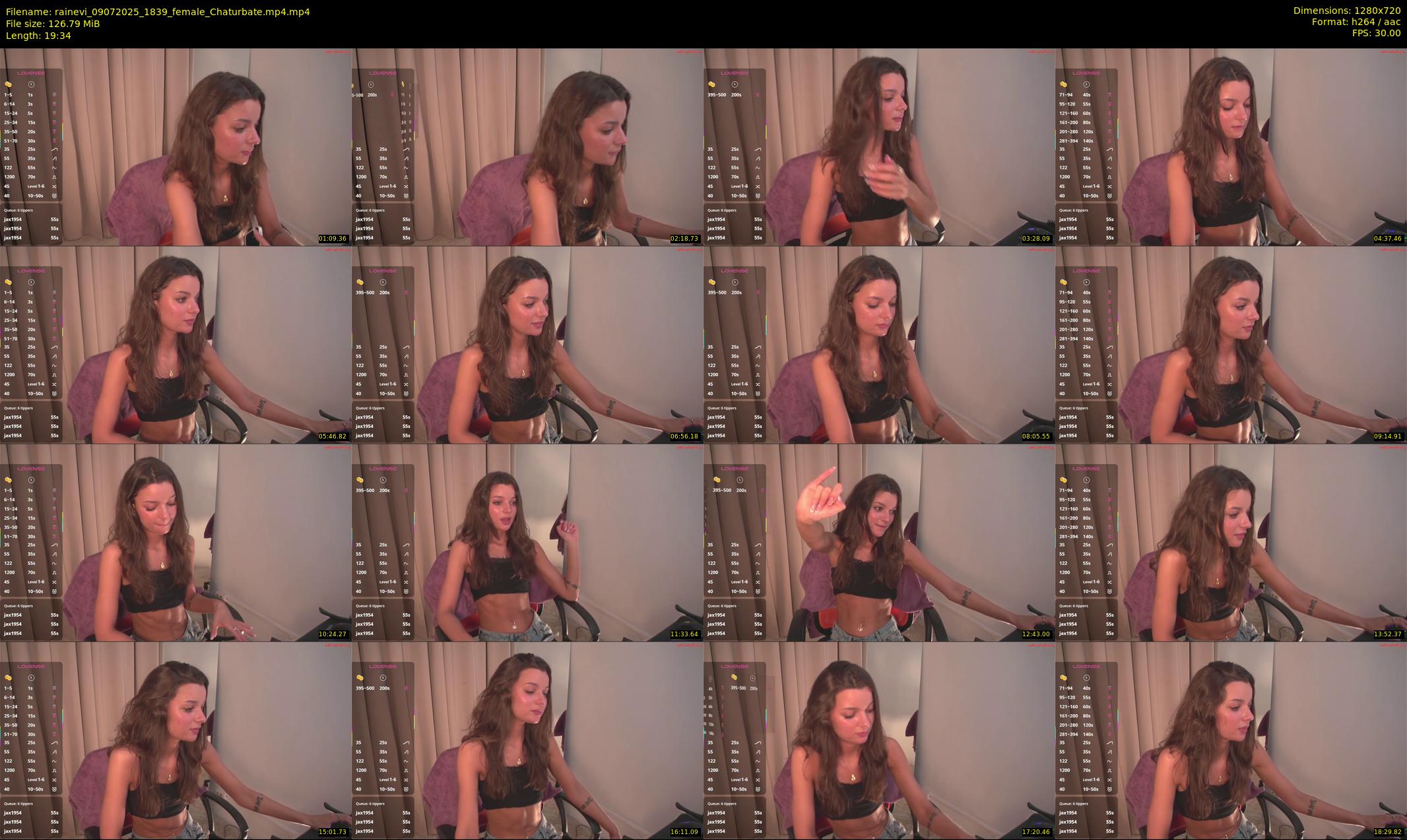 rainevi — 20 minute Chaturbate female cam show recording, 720p, Jul 9, 2025