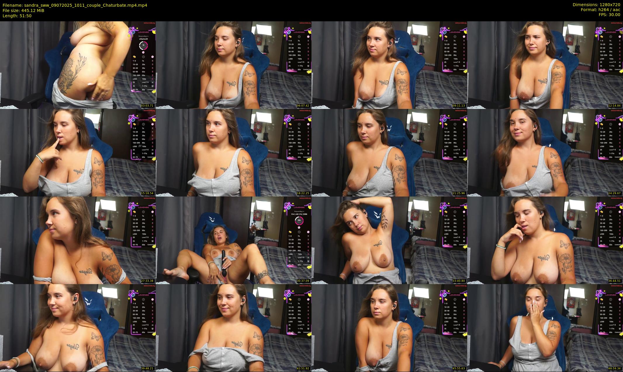 sandra_sww — 52 minute Chaturbate couple cam show recording, 720p, Jul 9, 2025