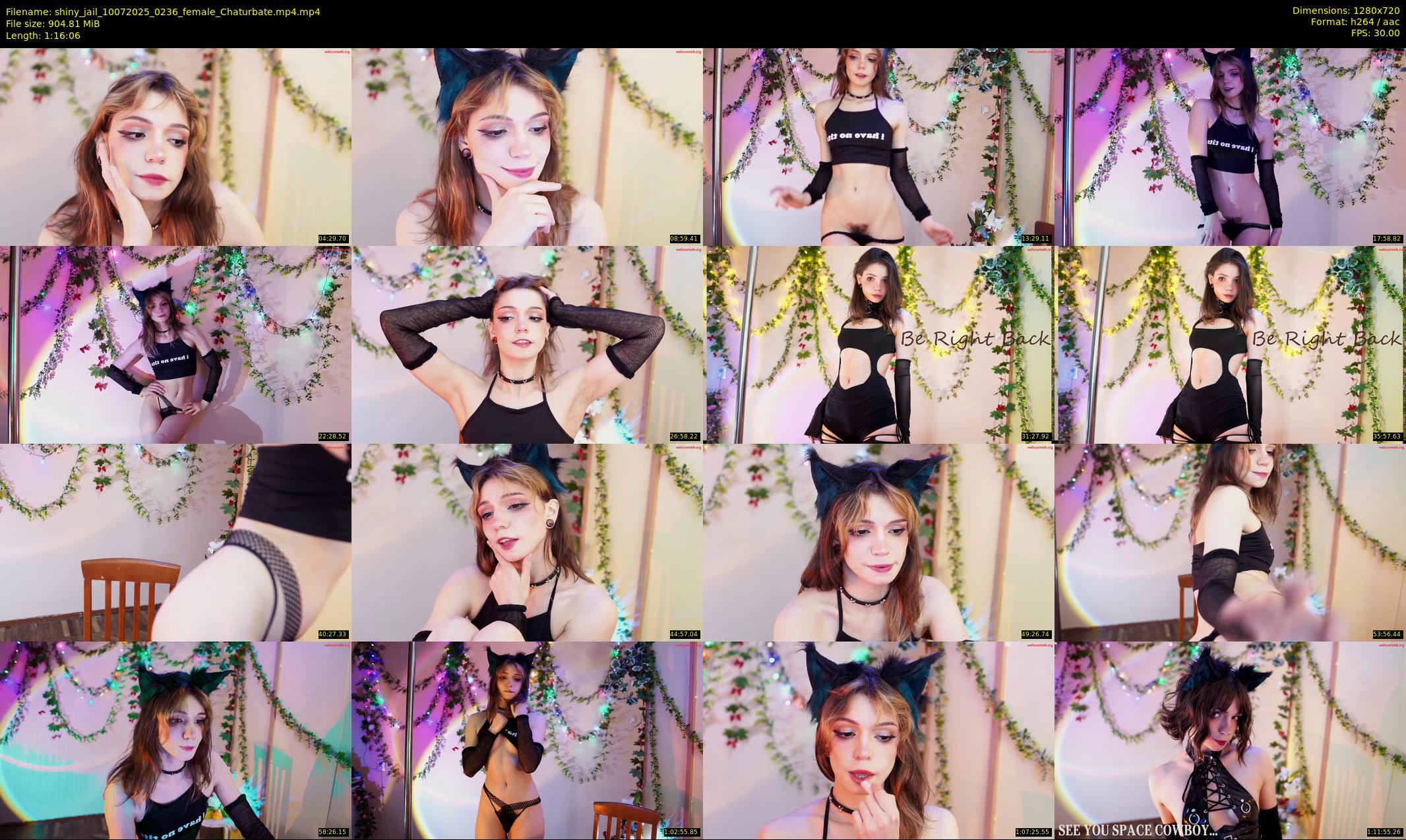 shiny_jail — 77 minute Chaturbate female cam show recording, 720p, Jul 10, 2025