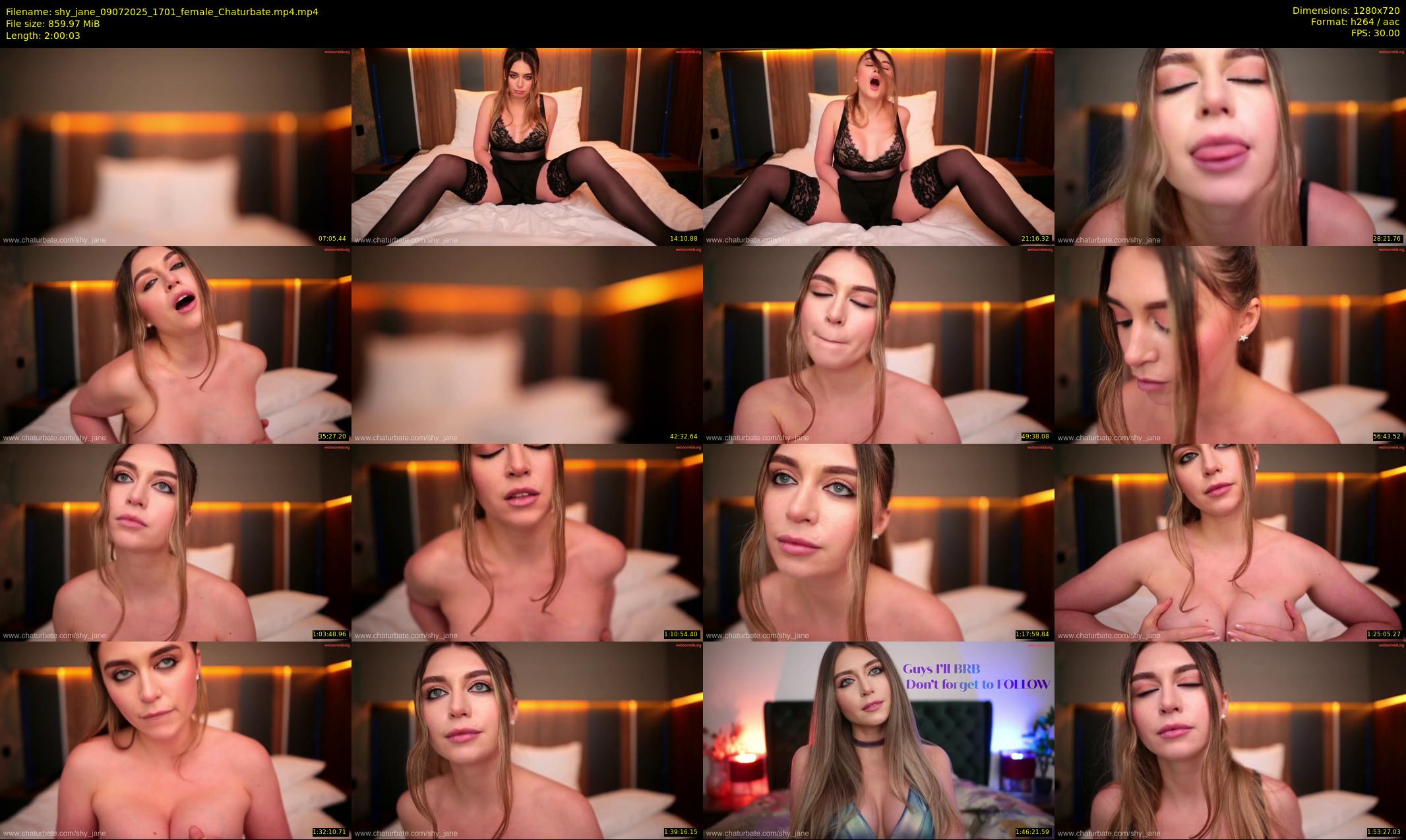 shy_jane — 121 minute Chaturbate female cam show recording, 720p, Jul 9, 2025