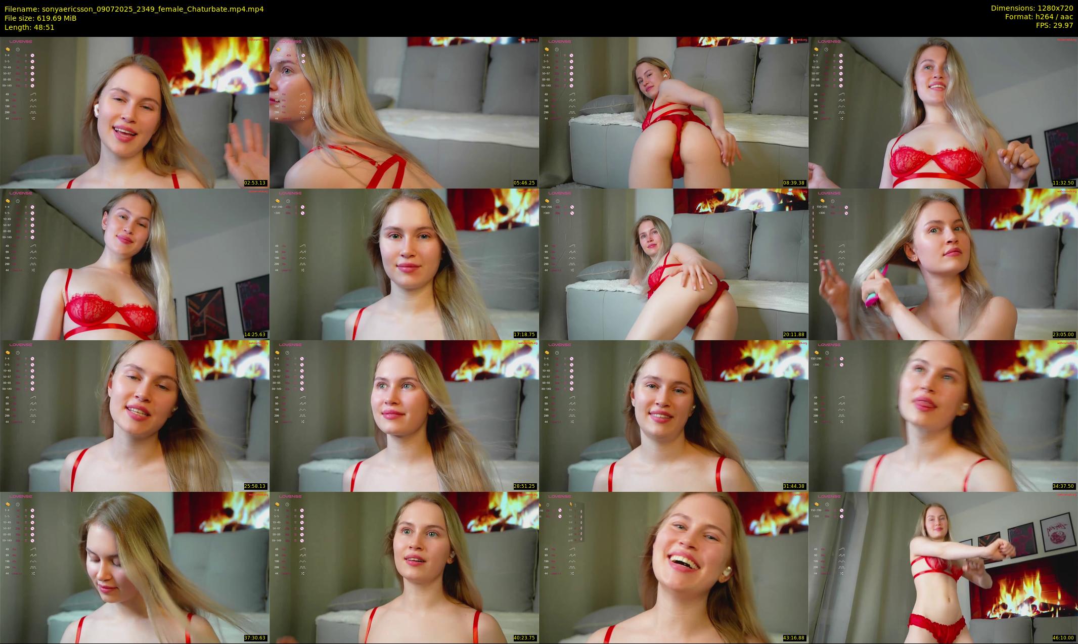 sonyaericsson — 49 minute Chaturbate female cam show recording, 720p, Jul 9, 2025