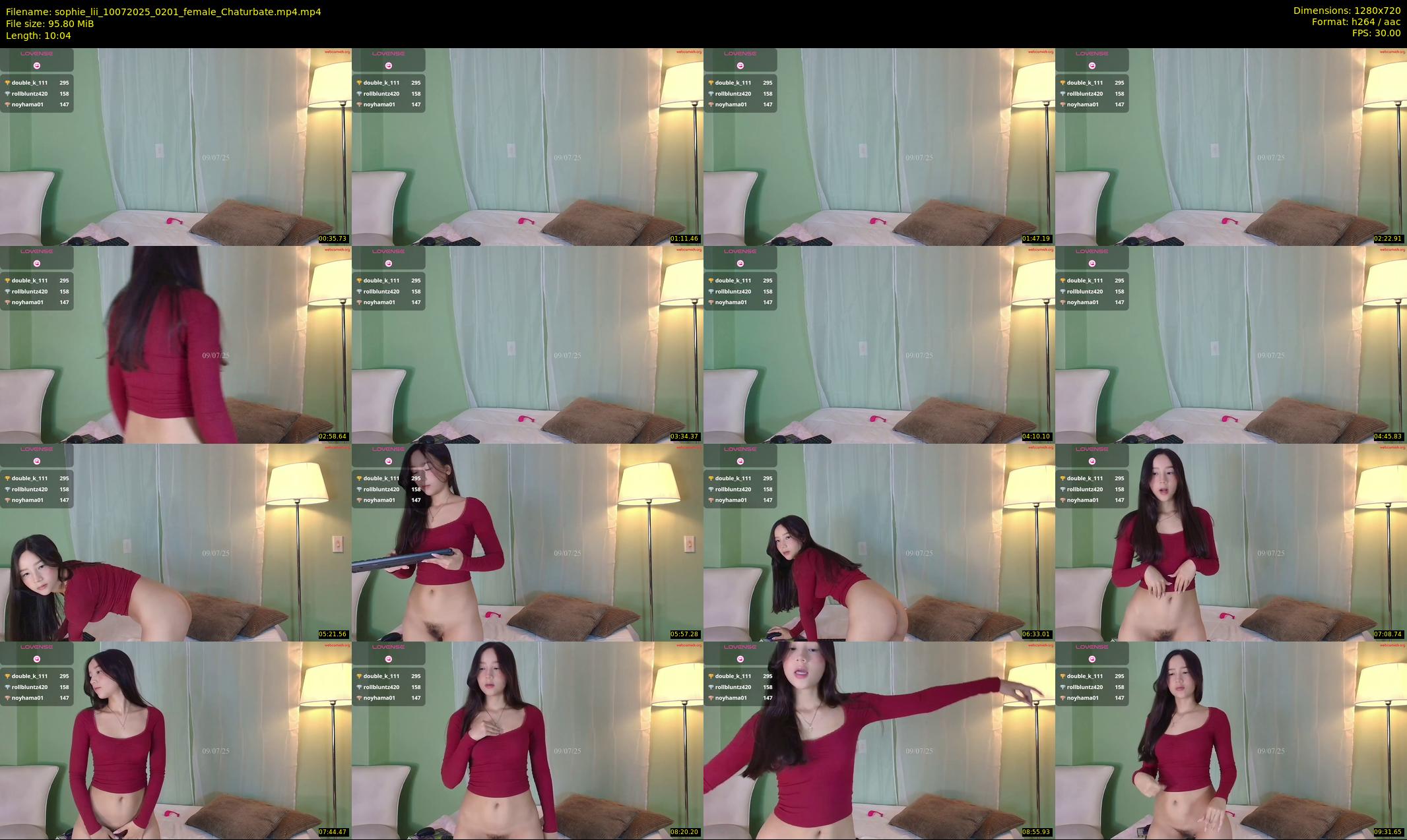 sophie_lii — 11 minute Chaturbate female cam show recording, 720p, Jul 10, 2025