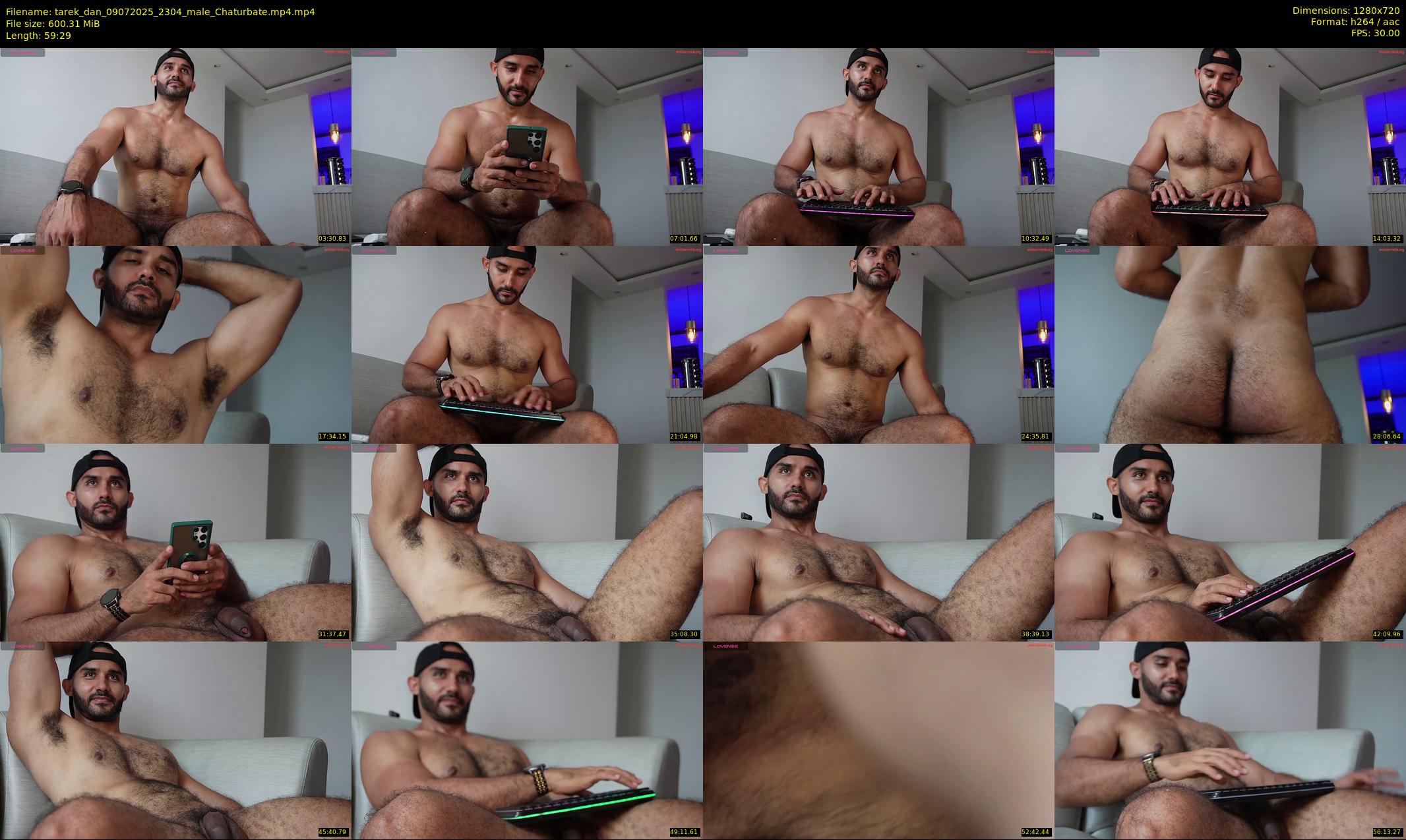 tarek_dan — 60 minute Chaturbate male cam show recording, 720p, Jul 9, 2025