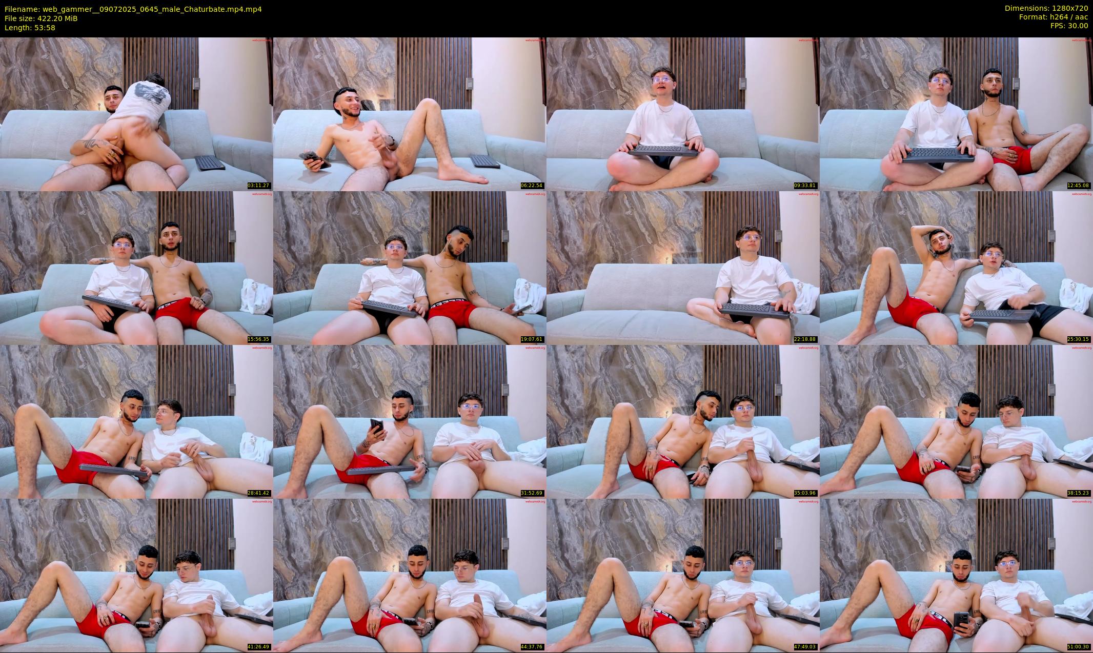 web_gammer_ — 54 minute Chaturbate male cam show recording, 720p, Jul 9, 2025