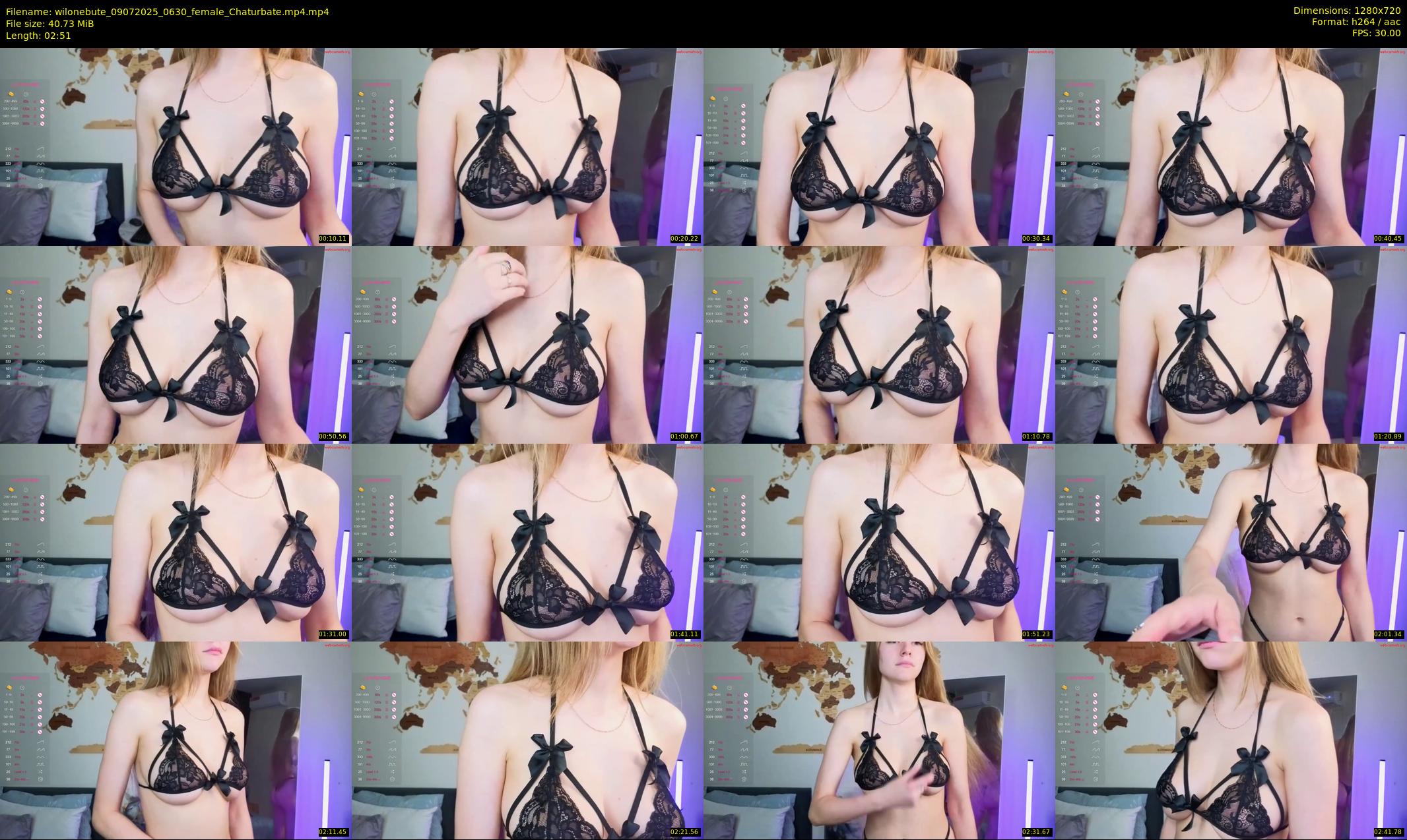 wilonebute — 3 minute Chaturbate female cam show recording, 720p, Jul 9, 2025