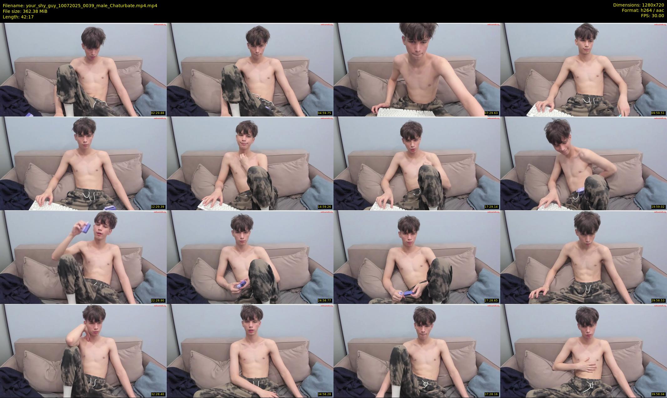 your_shy_guy — 43 minute Chaturbate male cam show recording, 720p, Jul 10, 2025