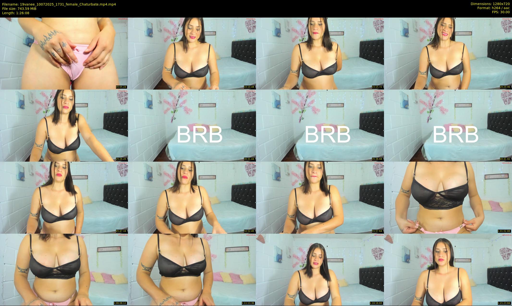 19vanee — 87 minute Chaturbate female cam show recording, 720p, Jul 10, 2025