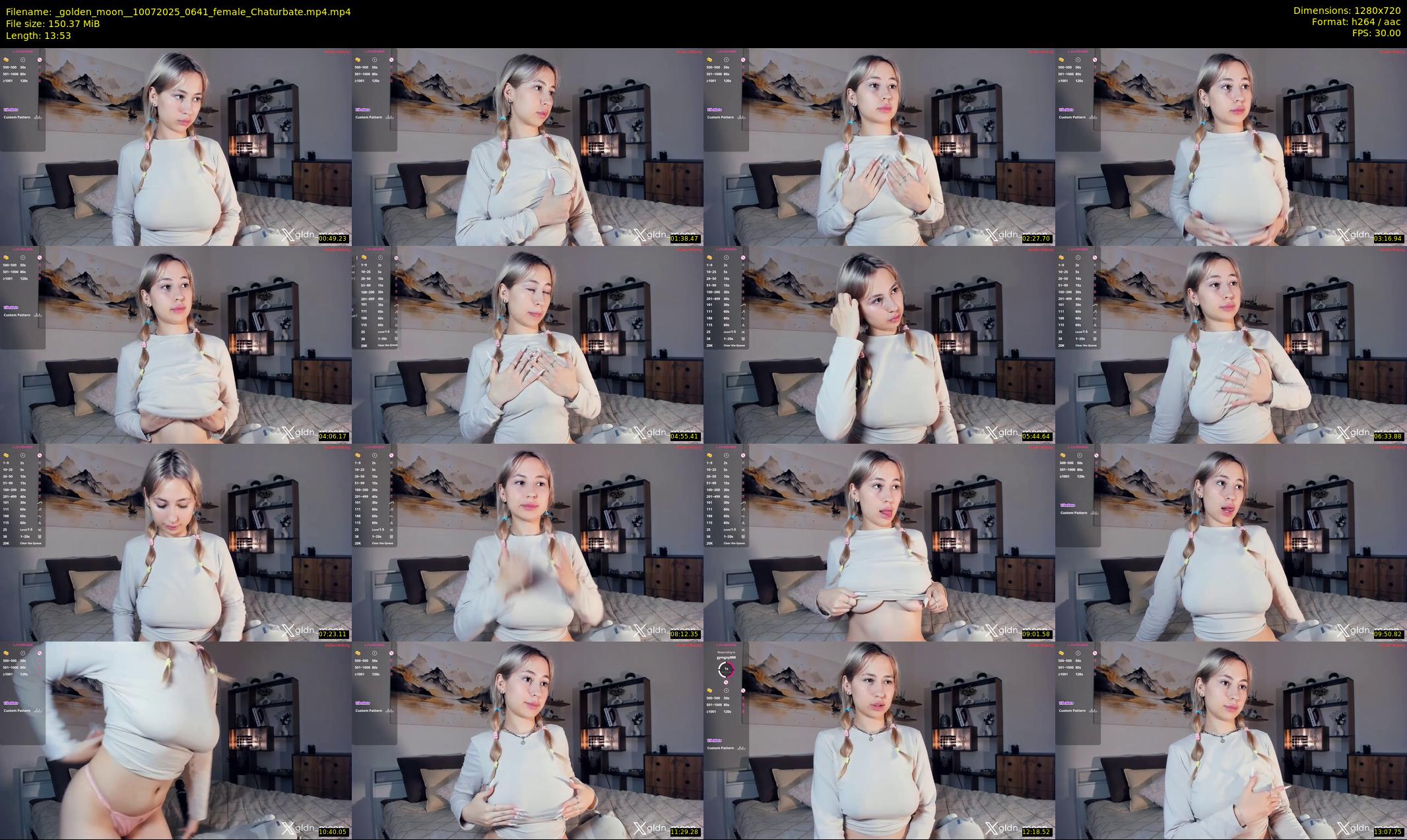 _golden_moon_ — 14 minute Chaturbate female cam show recording, 720p, Jul 10, 2025