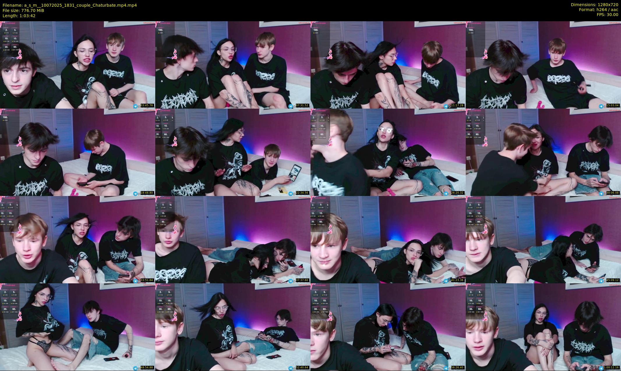 a_s_m_ — 64 minute Chaturbate couple cam show recording, 720p, Jul 10, 2025