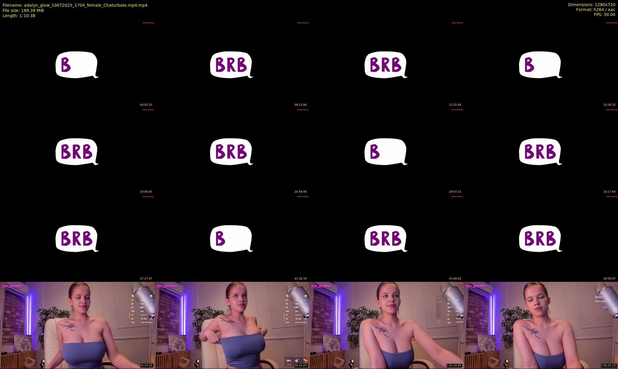 adalyn_glow — 71 minute Chaturbate female cam show recording, 720p, Jul 10, 2025