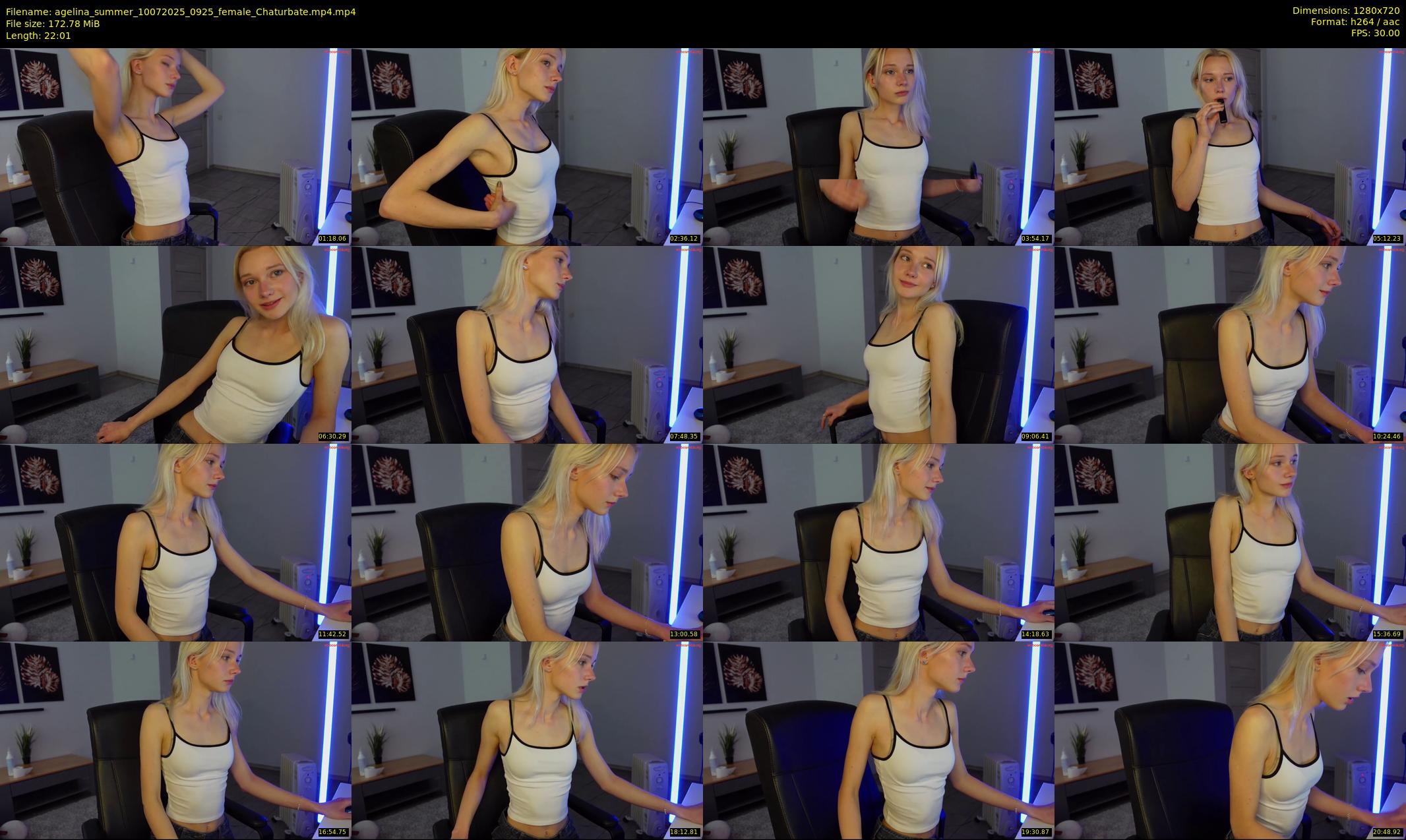 agelina_summer — 23 minute Chaturbate female cam show recording, 720p, Jul 10, 2025