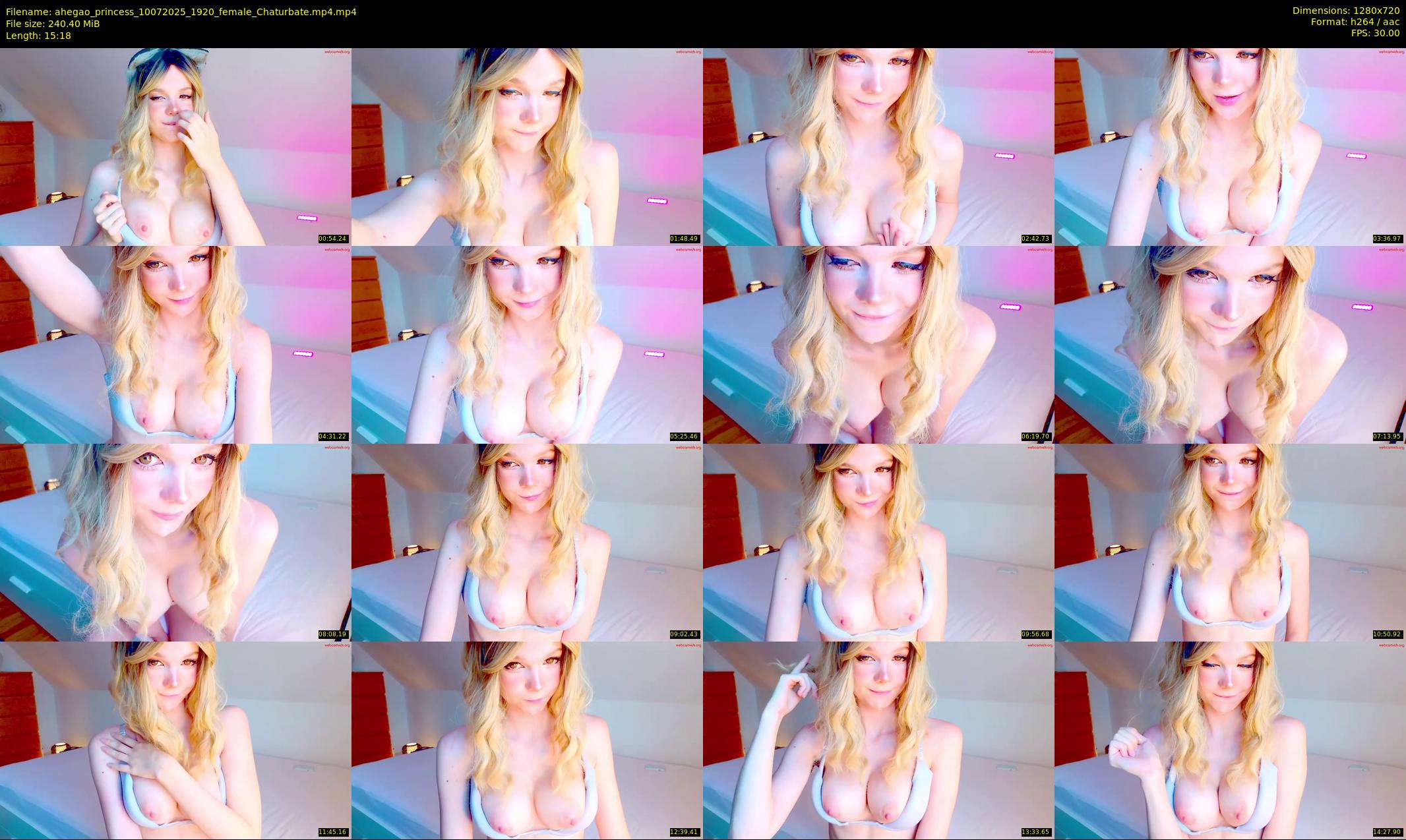 ahegao_princess — 16 minute Chaturbate female cam show recording, 720p, Jul 10, 2025