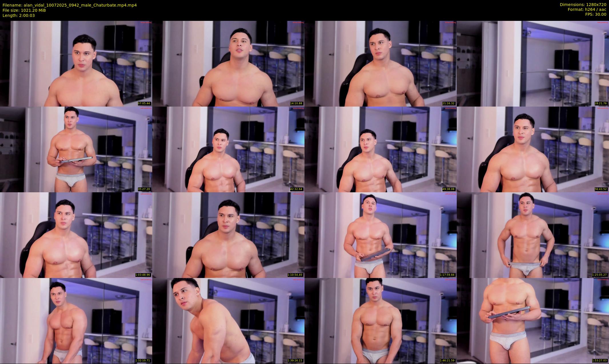 alan_vidal — 121 minute Chaturbate male cam show recording, 720p, Jul 10, 2025