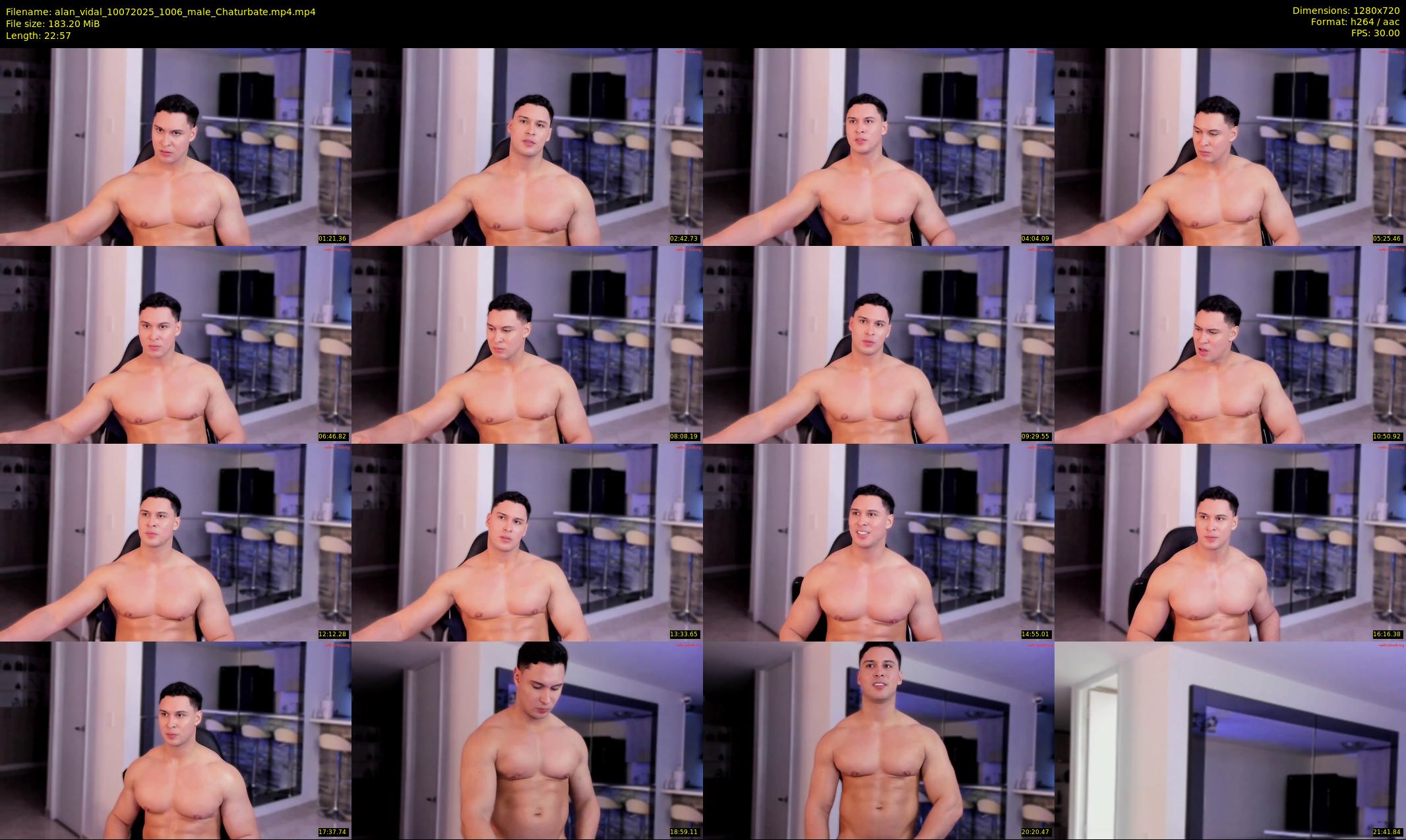 alan_vidal — 23 minute Chaturbate male cam show recording, 720p, Jul 10, 2025