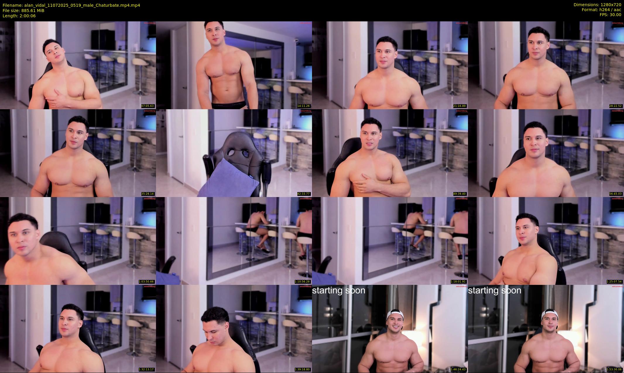alan_vidal — 121 minute Chaturbate male cam show recording, 720p, Jul 11, 2025