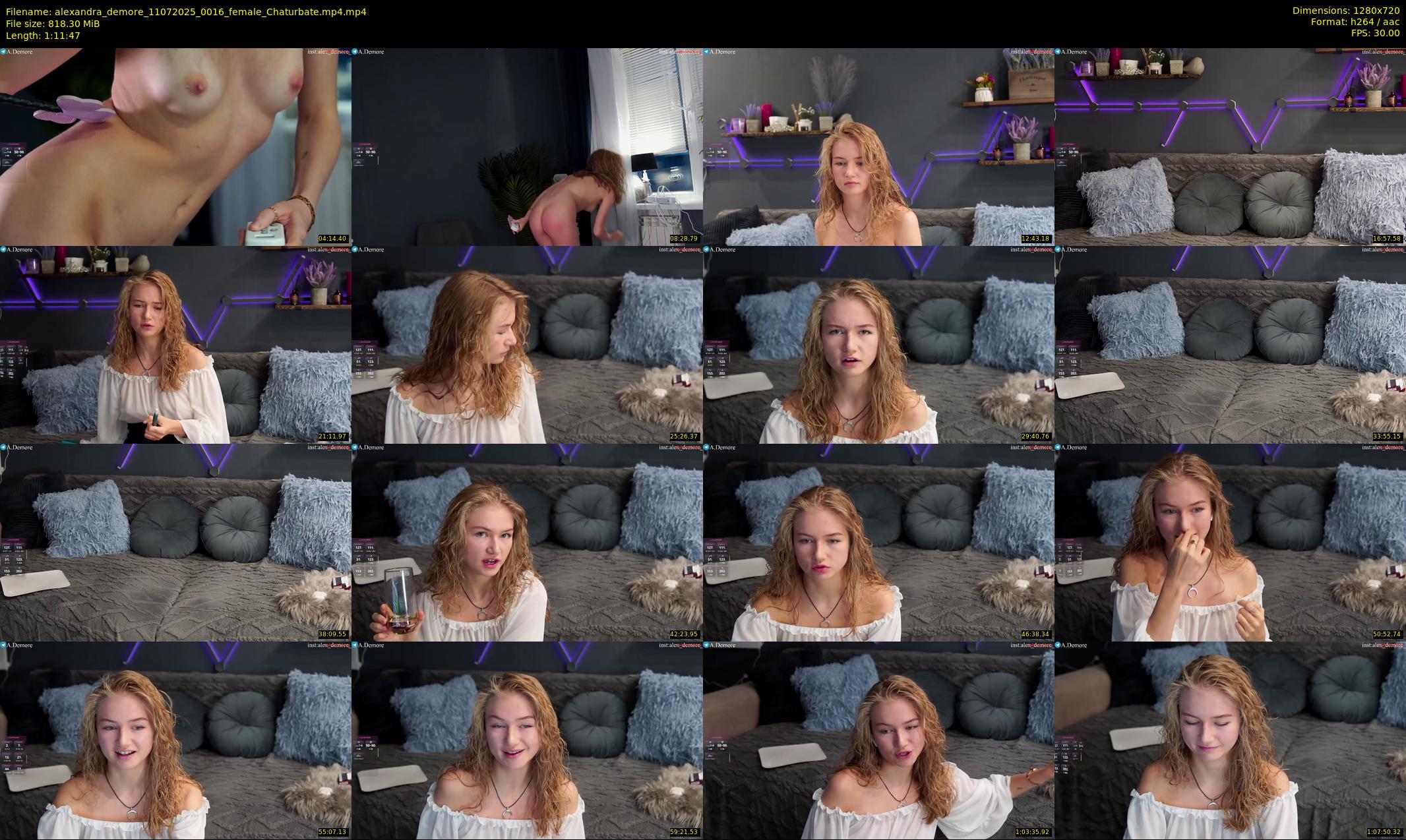 alexandra_demore — 72 minute Chaturbate female cam show recording, 720p, Jul 11, 2025