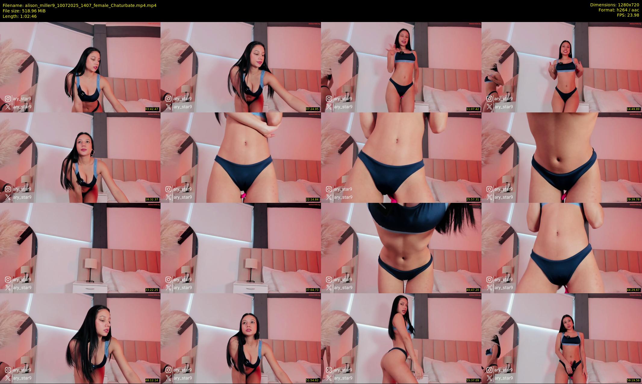 alison_miller9 — 63 minute Chaturbate female cam show recording, 720p, Jul 10, 2025
