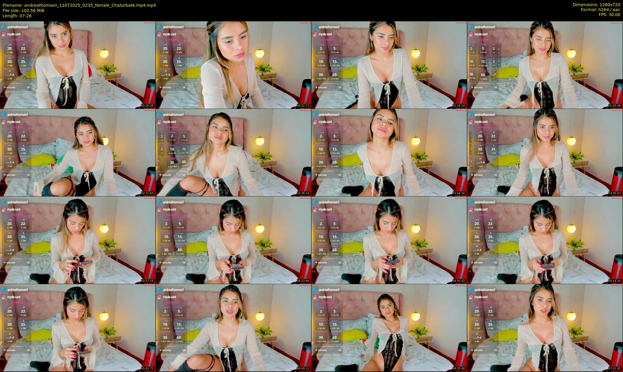 andreathomson — 8 minute Chaturbate female cam show recording, 720p, Jul 11, 2025