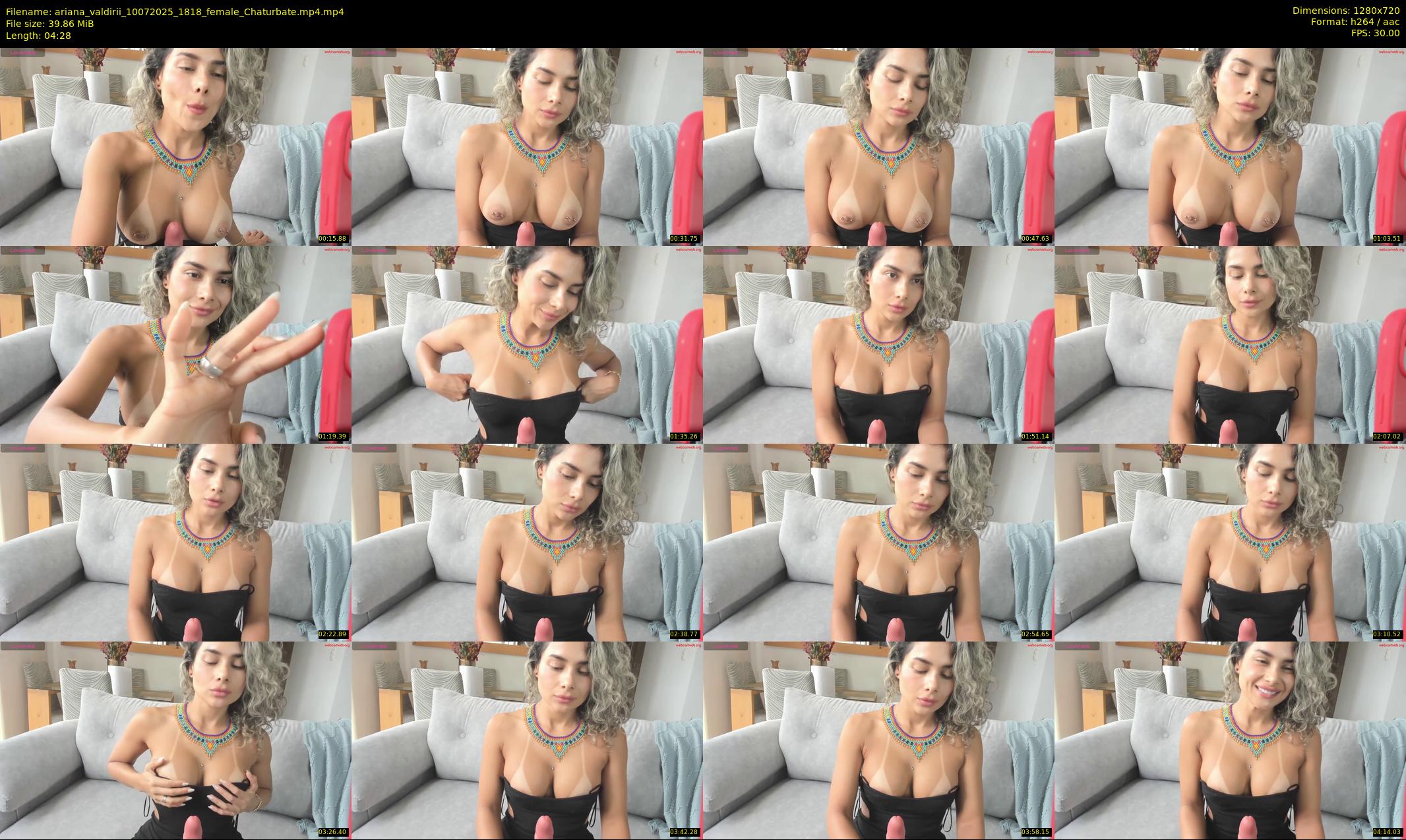 ariana_valdirii — 5 minute Chaturbate female cam show recording, 720p, Jul 10, 2025