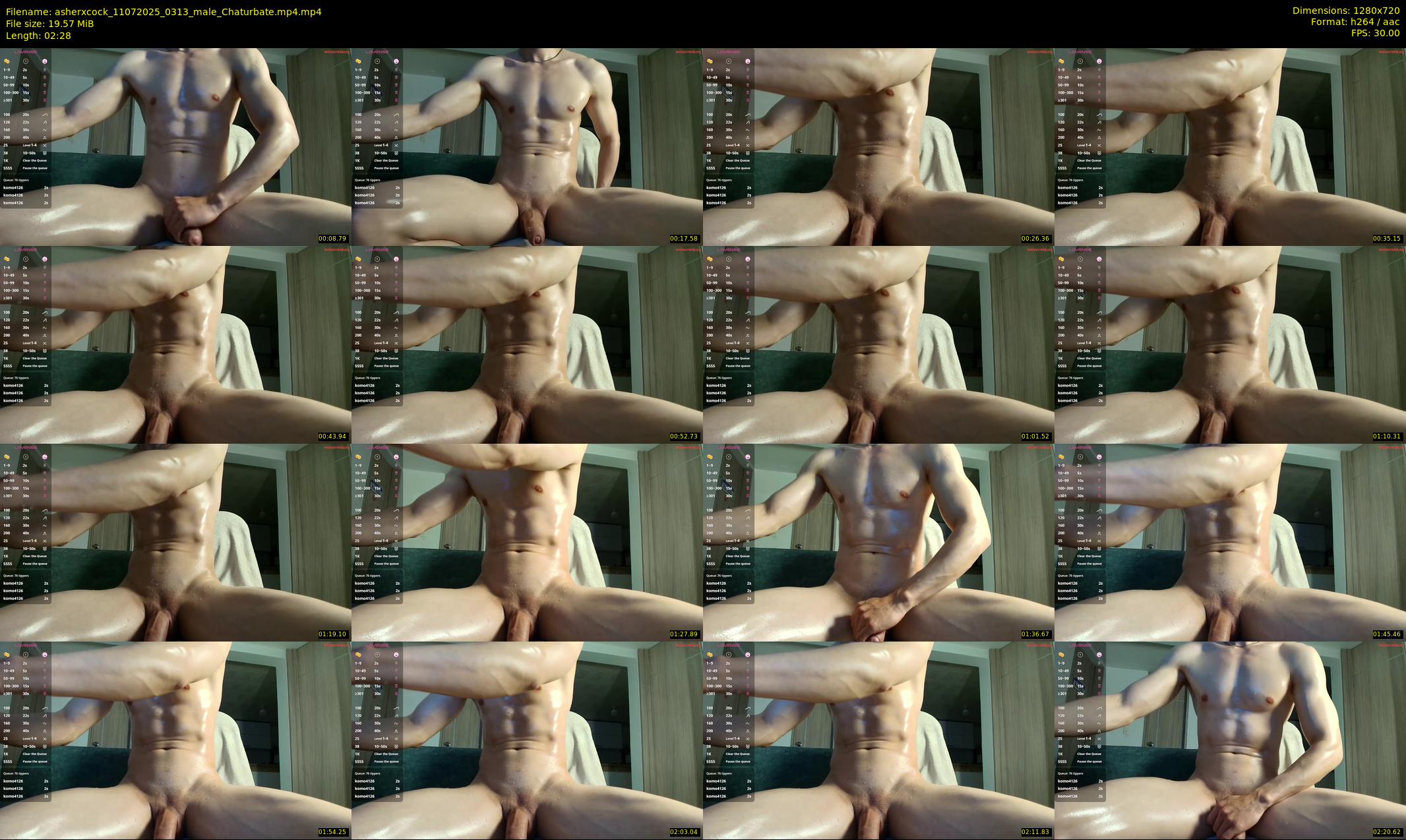 asherxcock — 3 minute Chaturbate male cam show recording, 720p, Jul 11, 2025