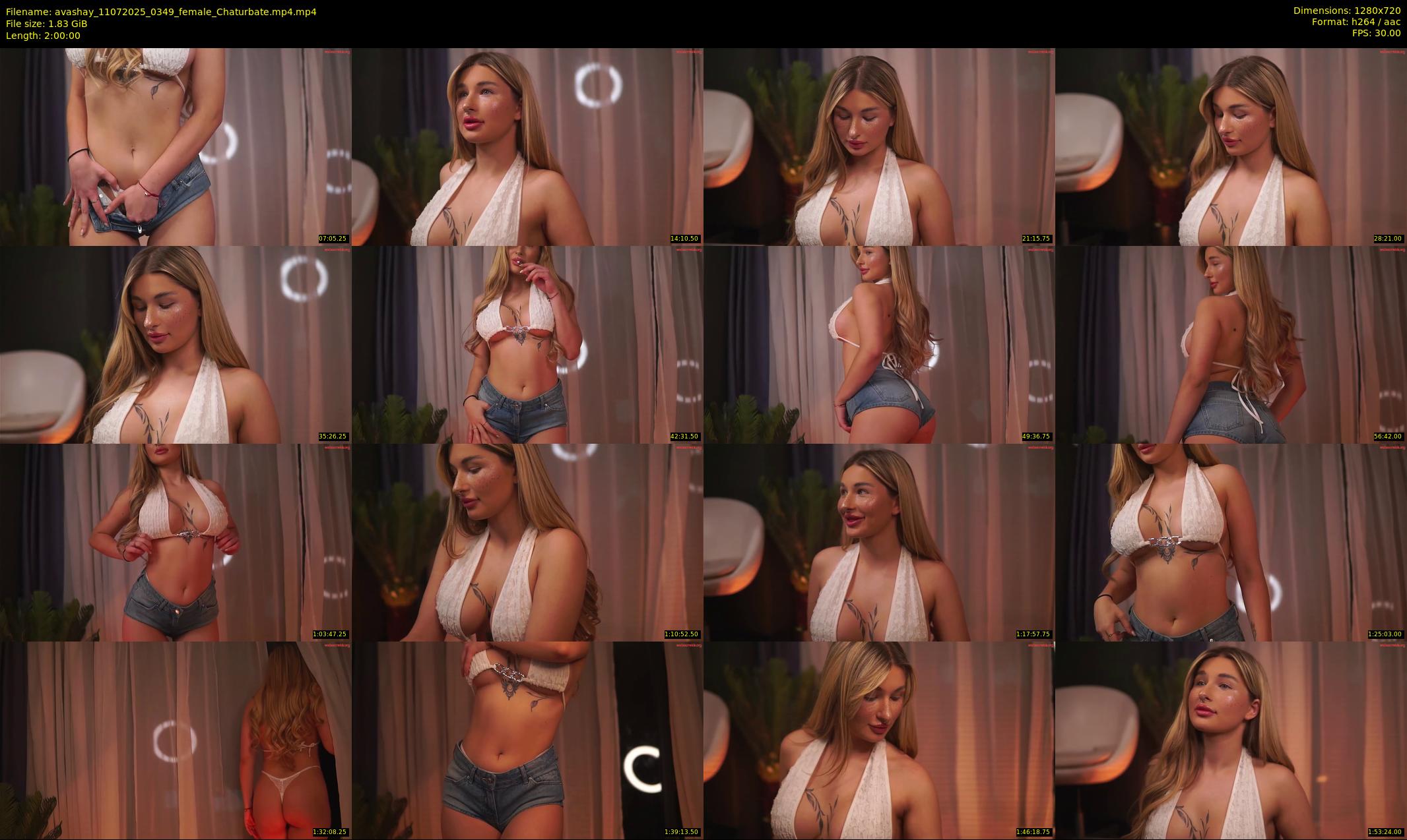 avashay — 120 minute Chaturbate female cam show recording, 720p, Jul 11, 2025