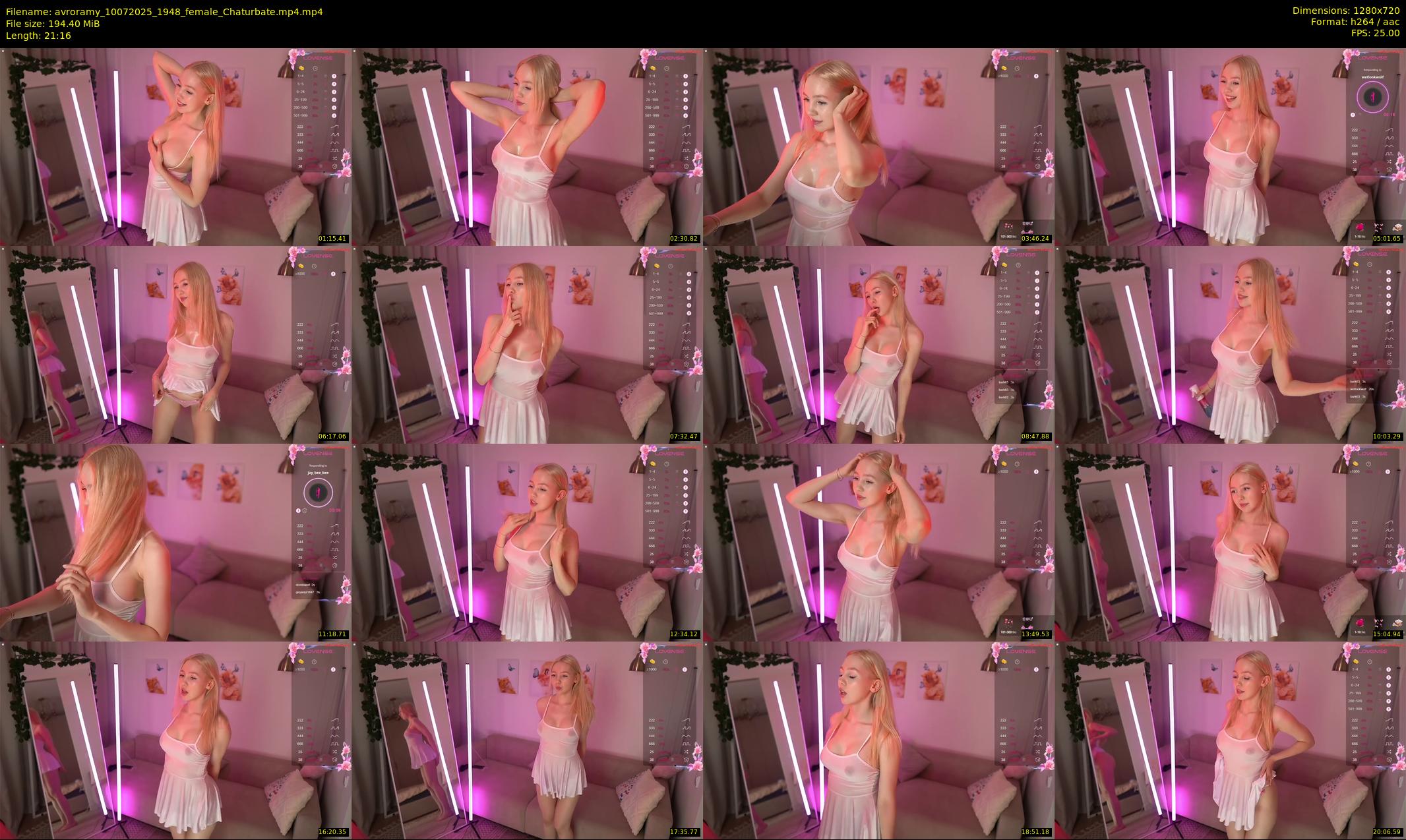 avroramy — 22 minute Chaturbate female cam show recording, 720p, Jul 10, 2025