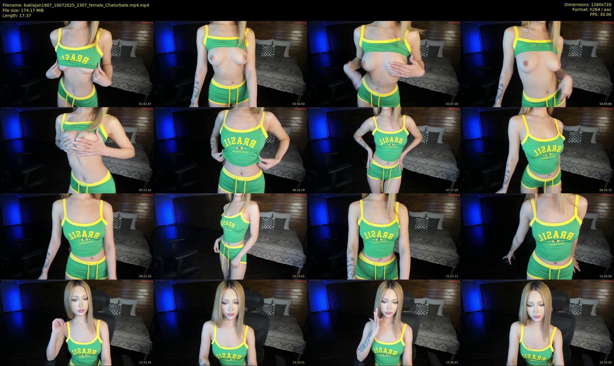 baklajan1907 — 18 minute Chaturbate female cam show recording, 720p, Jul 10, 2025