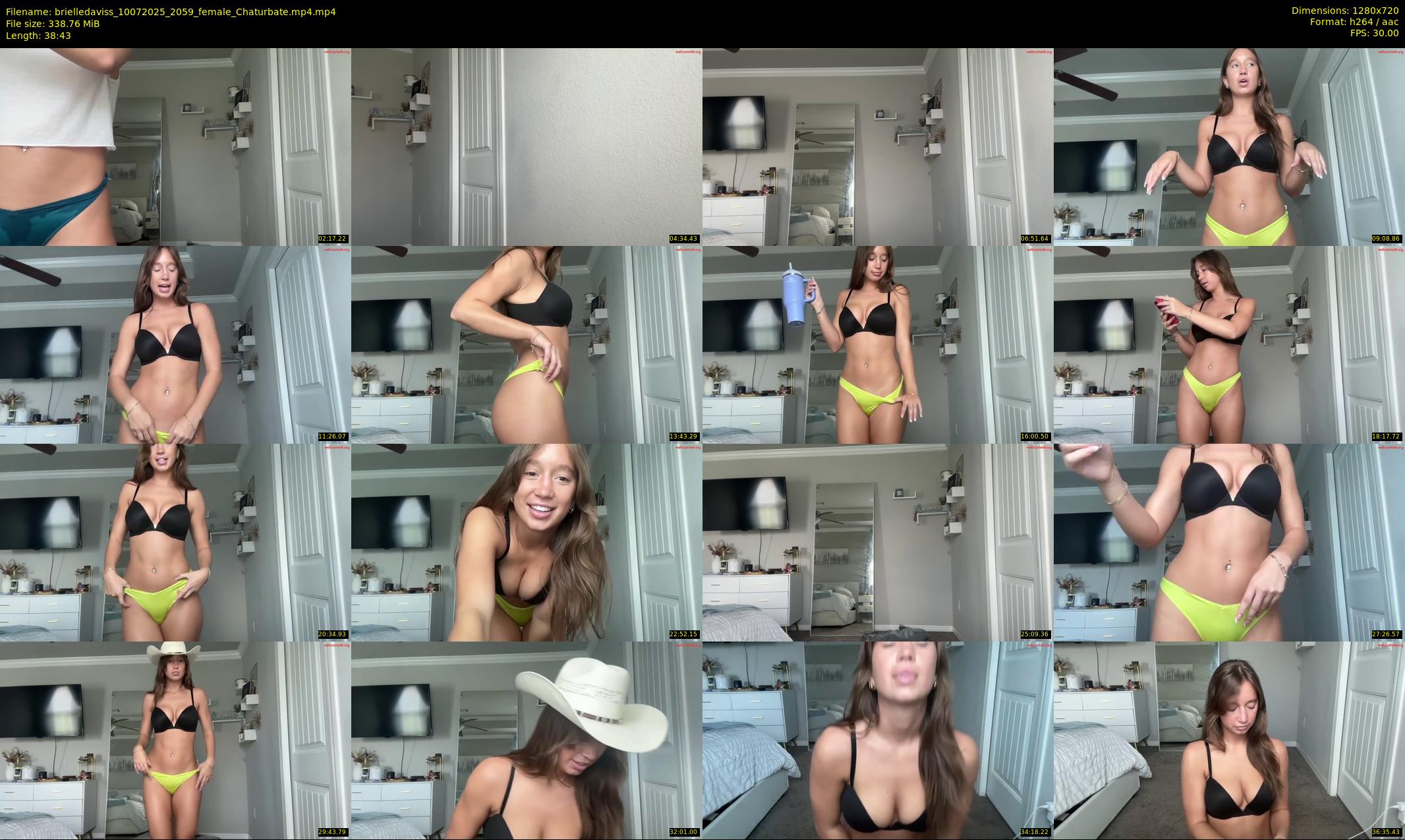 brielledaviss — 39 minute Chaturbate female cam show recording, 720p, Jul 10, 2025