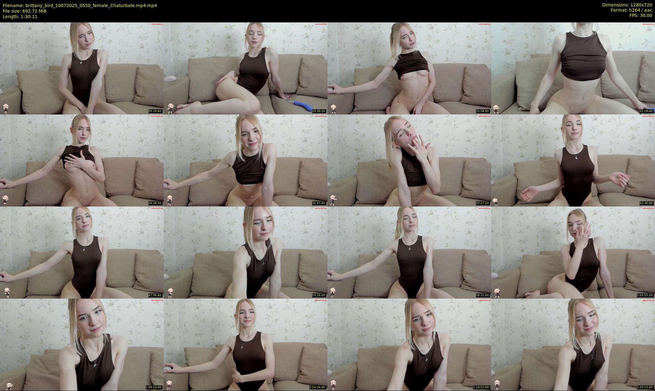 brittany_bird — 91 minute Chaturbate female cam show recording, 720p, Jul 10, 2025