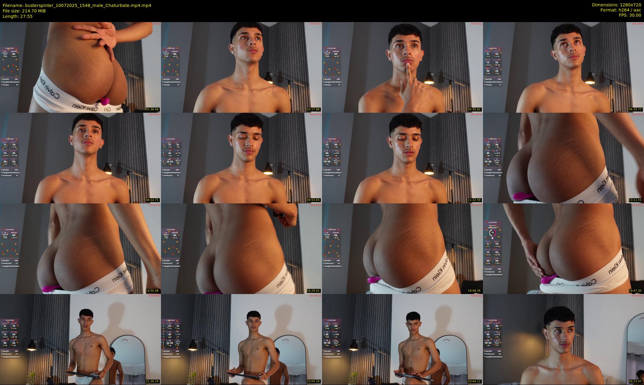 busterspinter — 28 minute Chaturbate male cam show recording, 720p, Jul 10, 2025