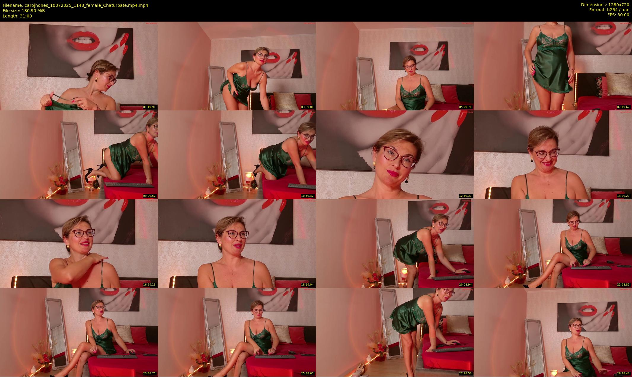 carojhones — 31 minute Chaturbate female cam show recording, 720p, Jul 10, 2025