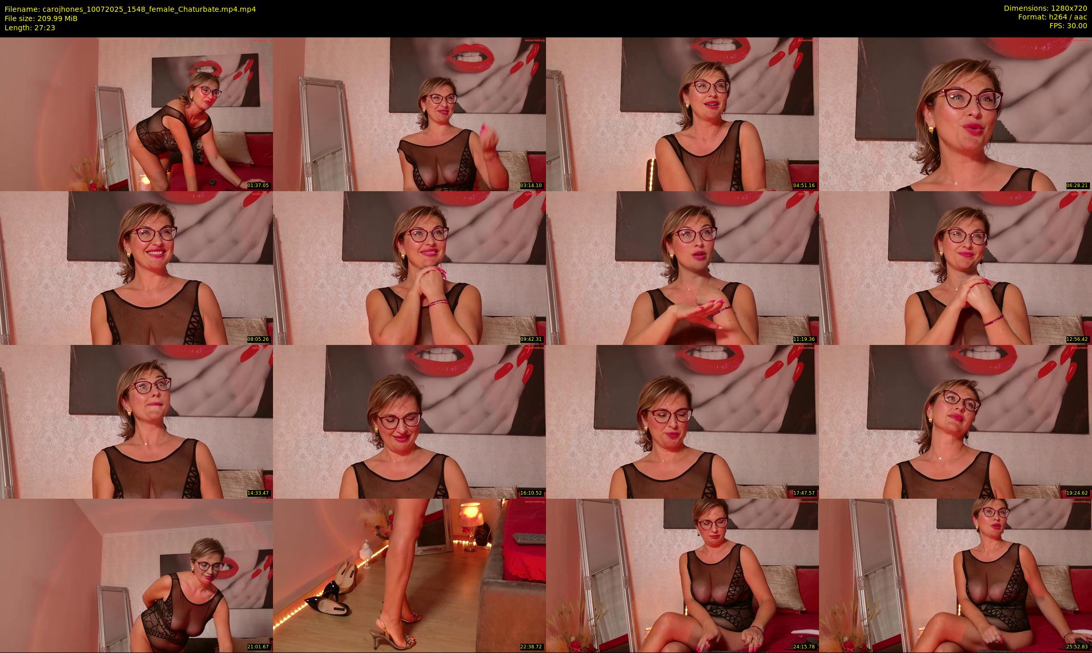 carojhones — 28 minute Chaturbate female cam show recording, 720p, Jul 10, 2025