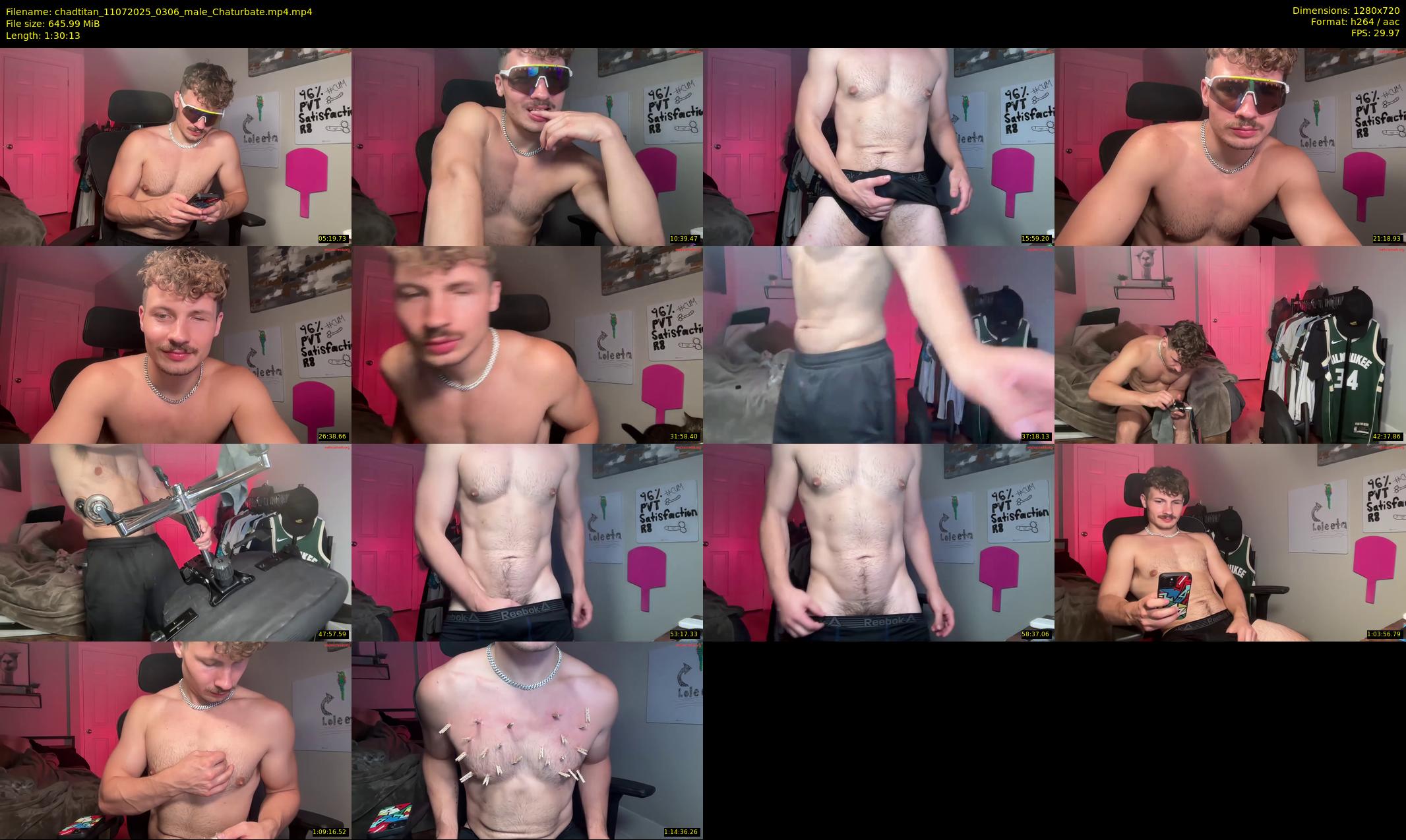 chadtitan — 91 minute Chaturbate male cam show recording, 720p, Jul 11, 2025