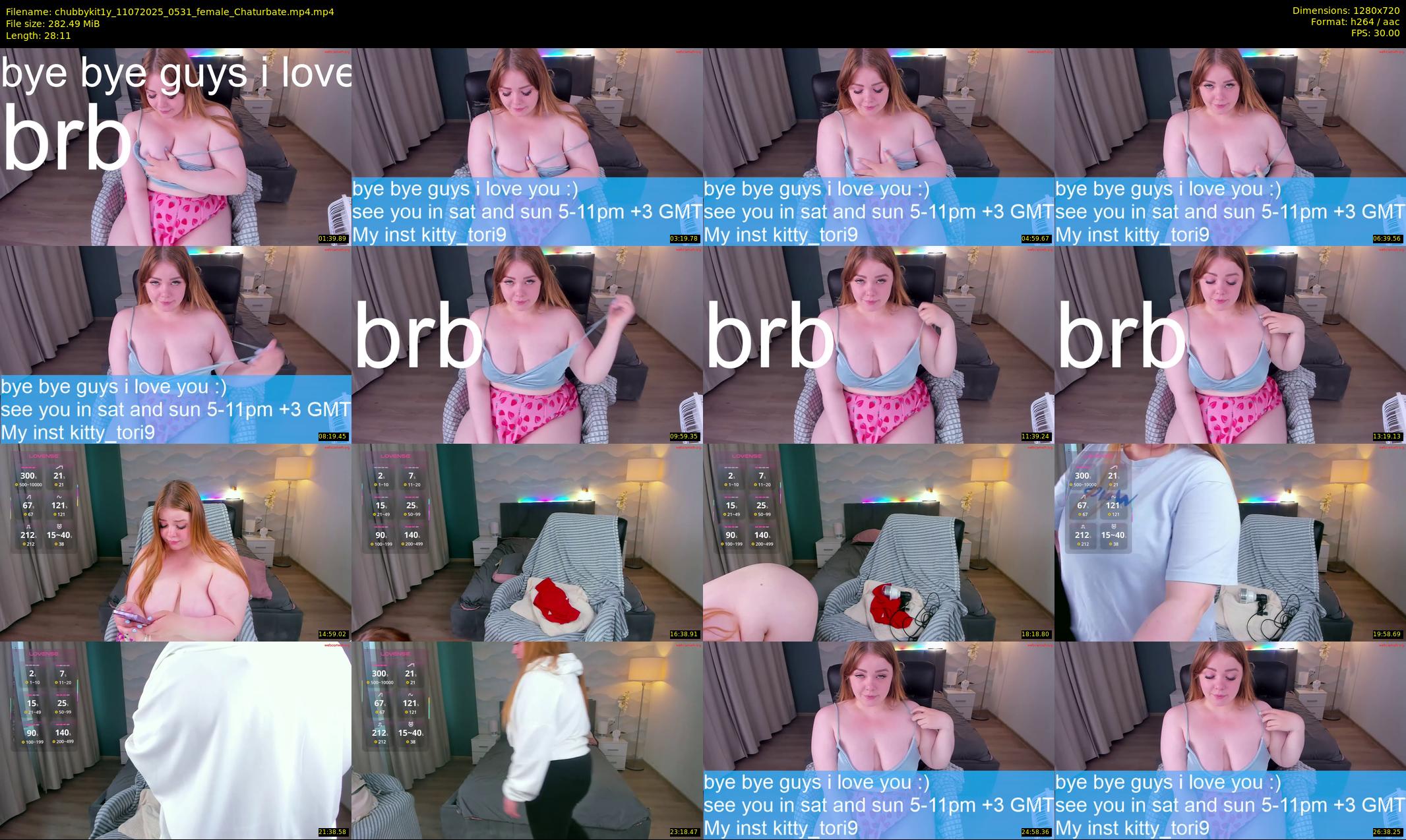 chubbykit1y — 29 minute Chaturbate female cam show recording, 720p, Jul 11, 2025