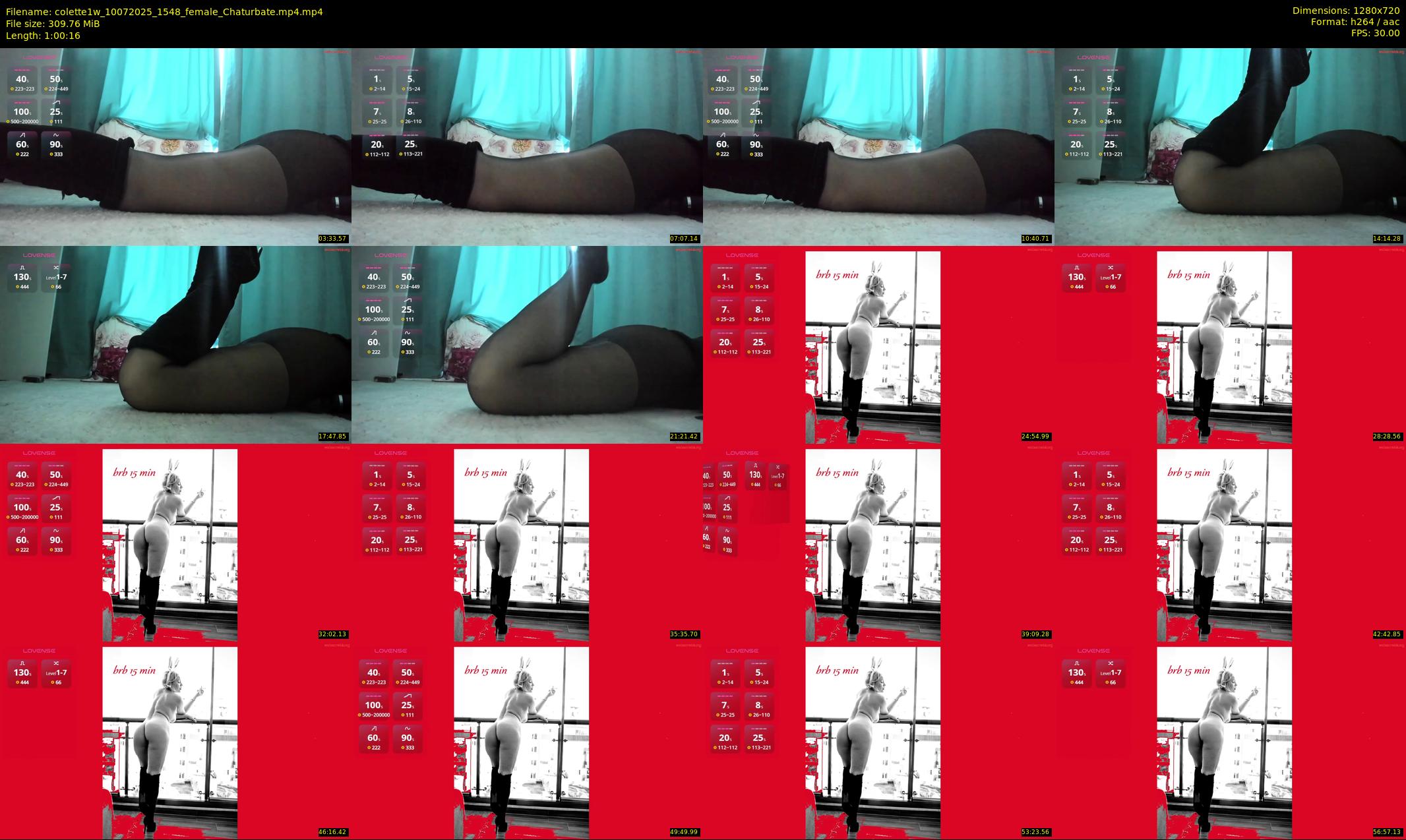 colette1w — 61 minute Chaturbate female cam show recording, 720p, Jul 10, 2025