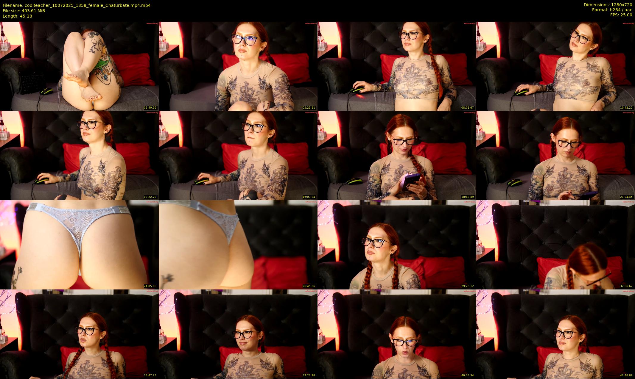 coolteacher — 46 minute Chaturbate female cam show recording, 720p, Jul 10, 2025