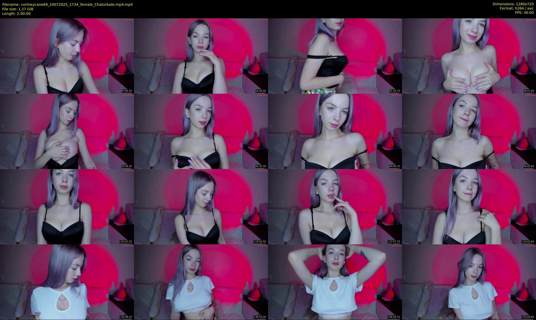 cortneycane69 — 120 minute Chaturbate female cam show recording, 720p, Jul 10, 2025